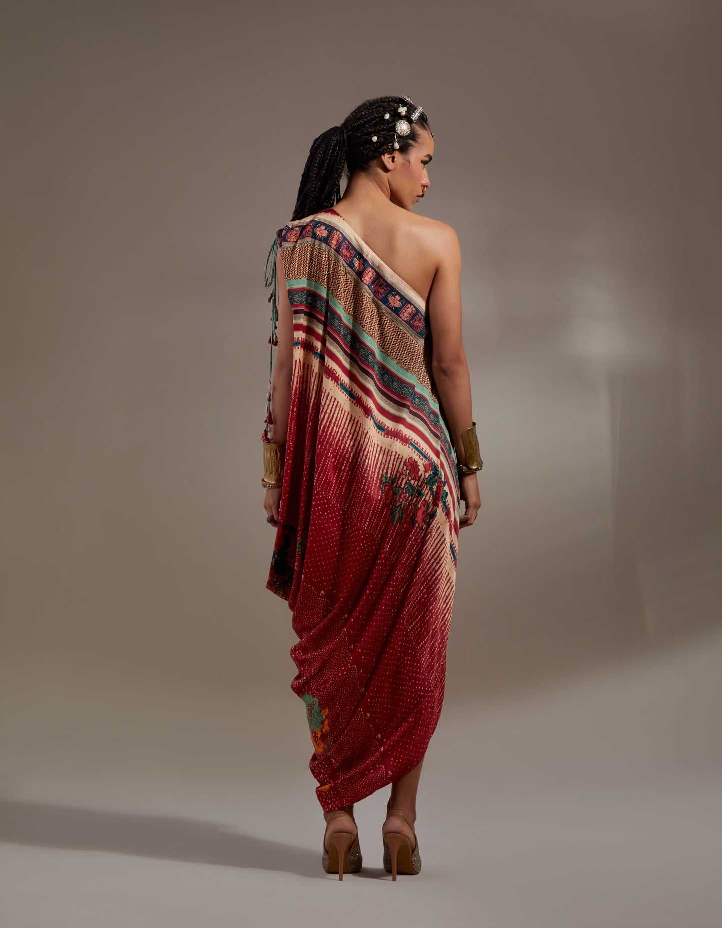 RASA ONE SHOULDER DRESS