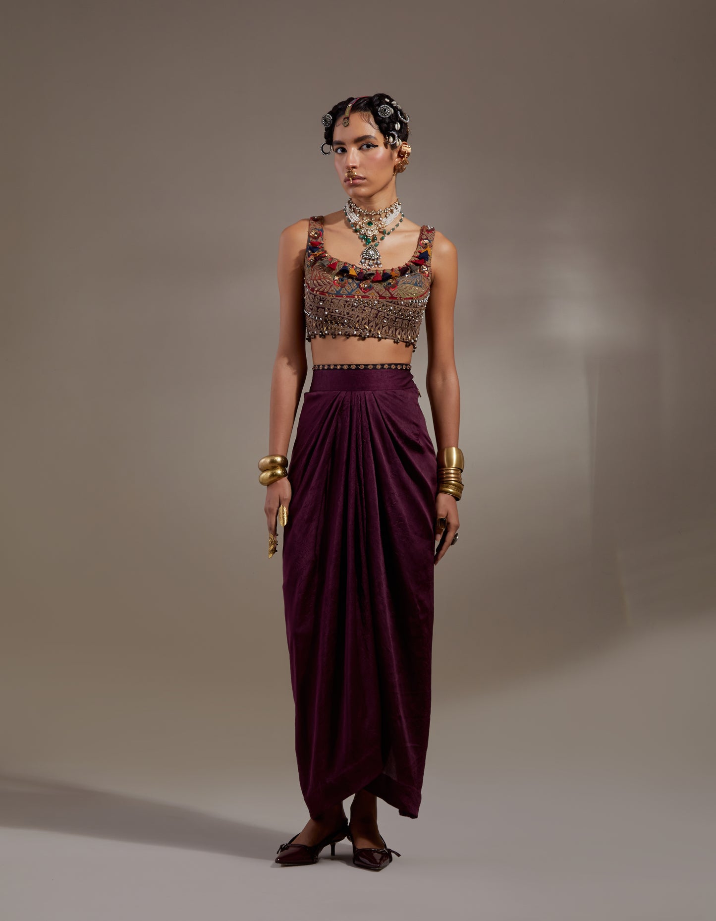 VENI DUPATTA JACKET SET