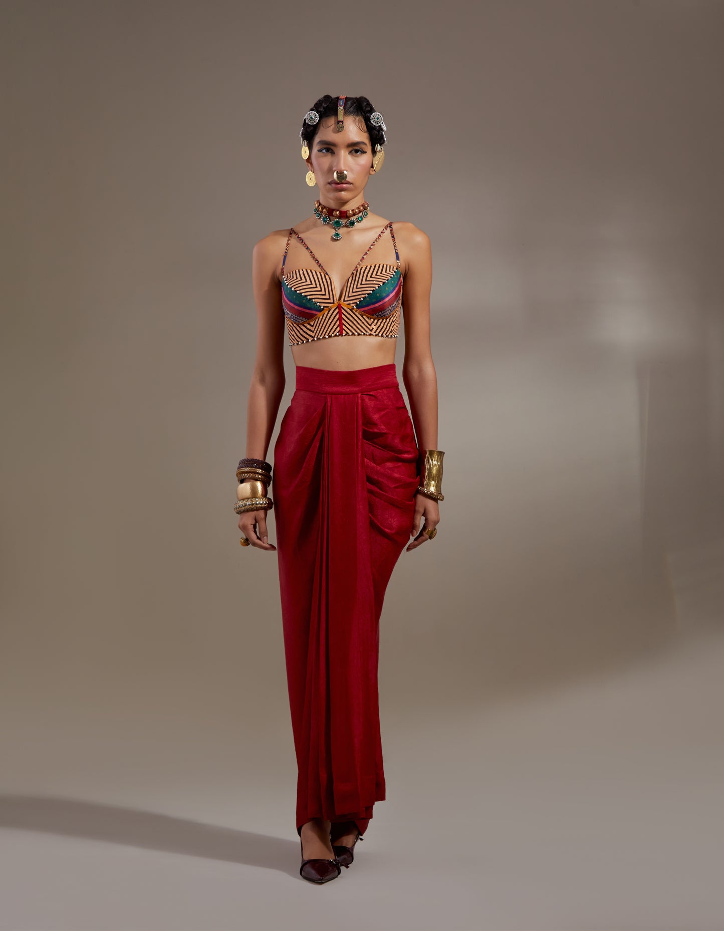 VENI DUPATTA JACKET SET