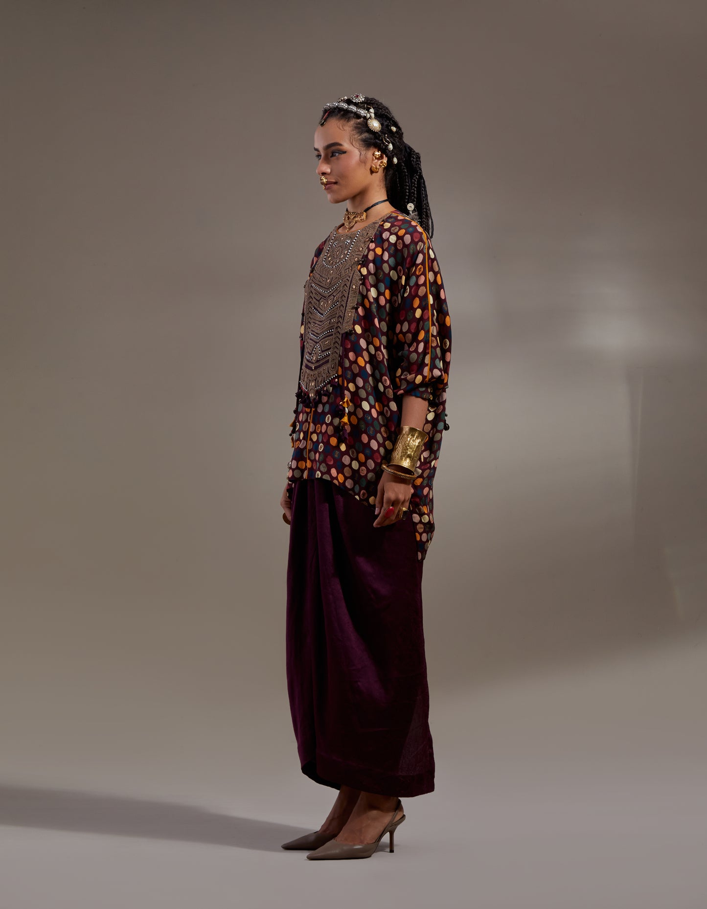 KURU TRAPEZE KURTA SET