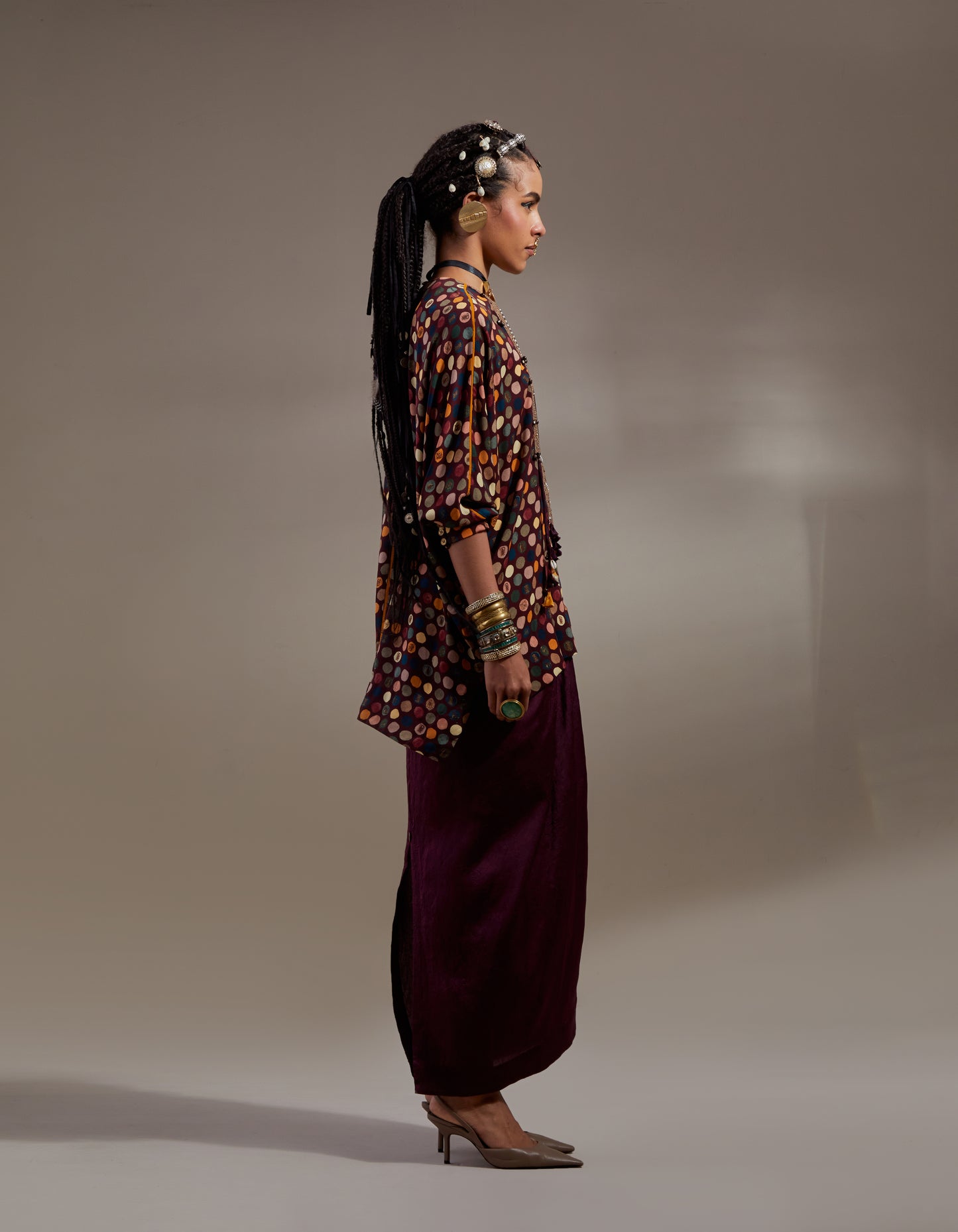 KURU TRAPEZE KURTA SET