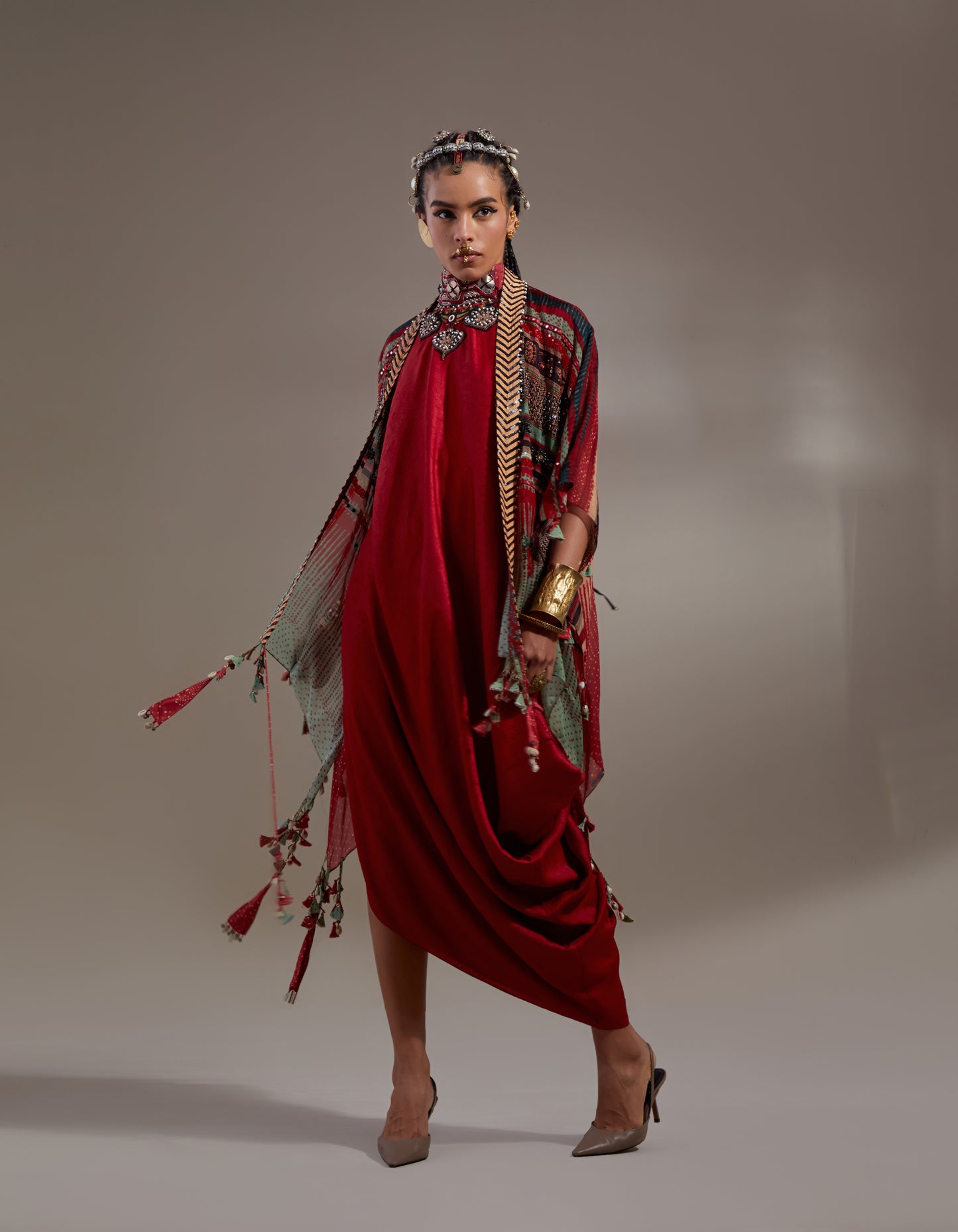 VENI DUPATTA JACKET SET