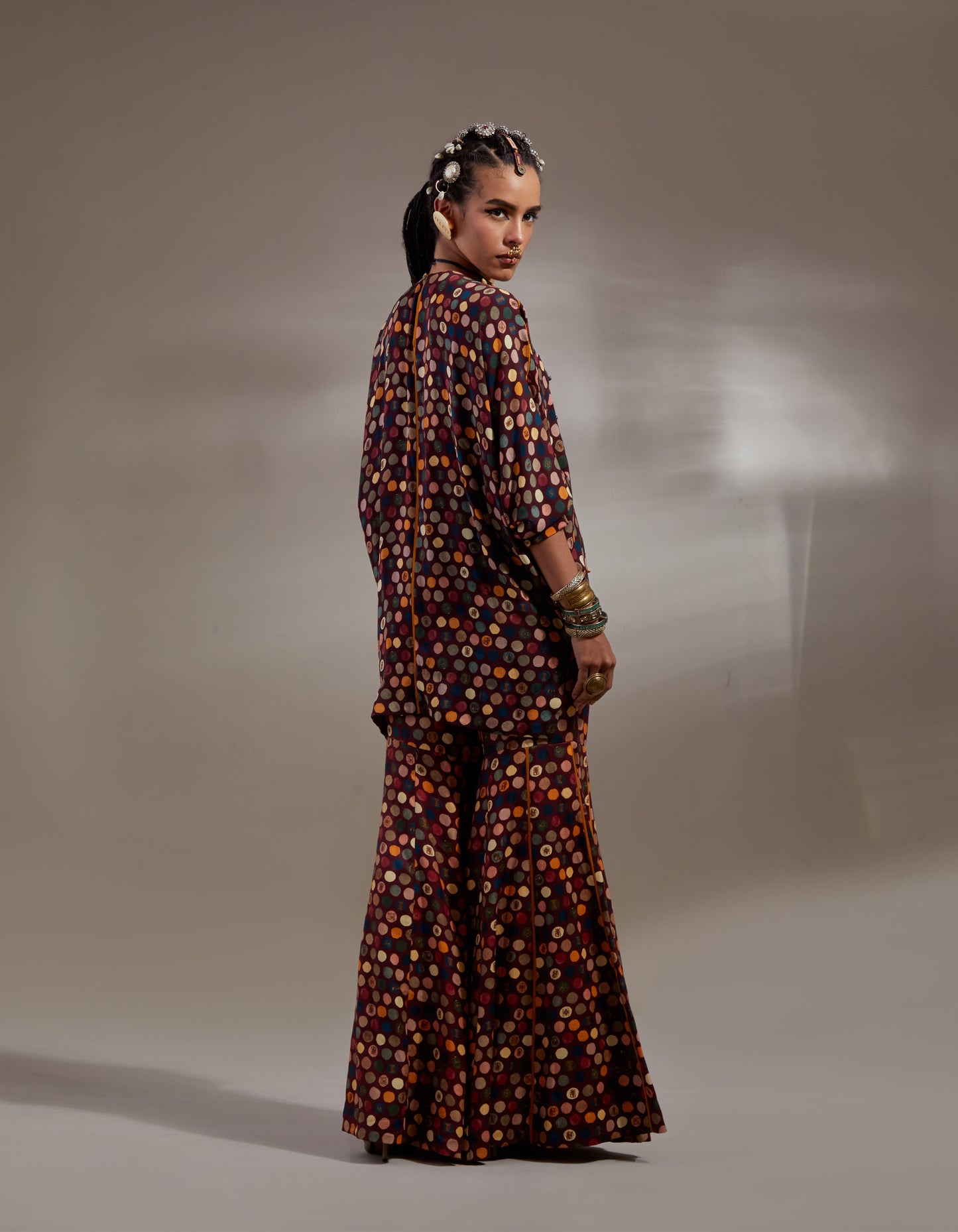 KURU TRAPEZE KURTA SET