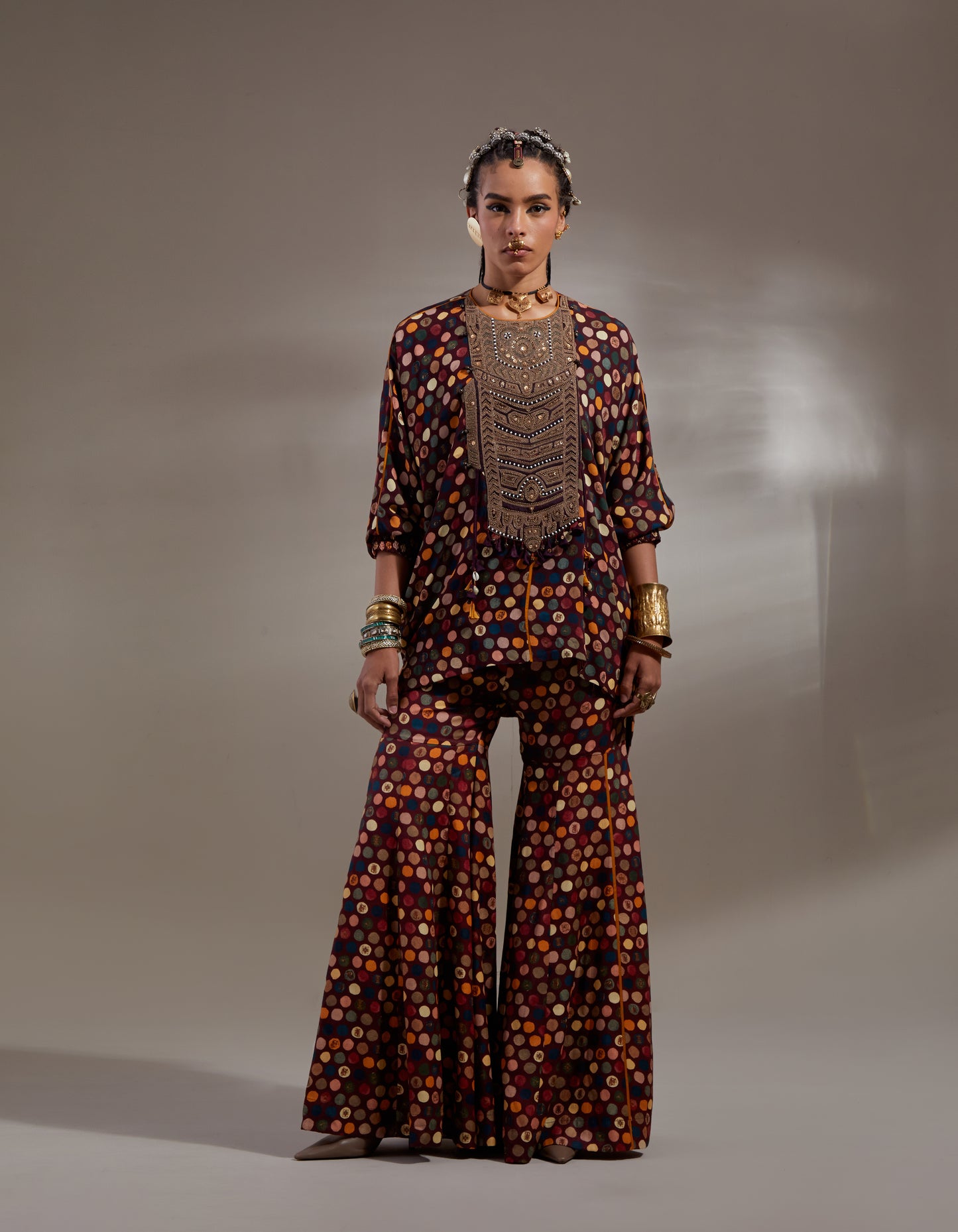 KURU TRAPEZE KURTA SET