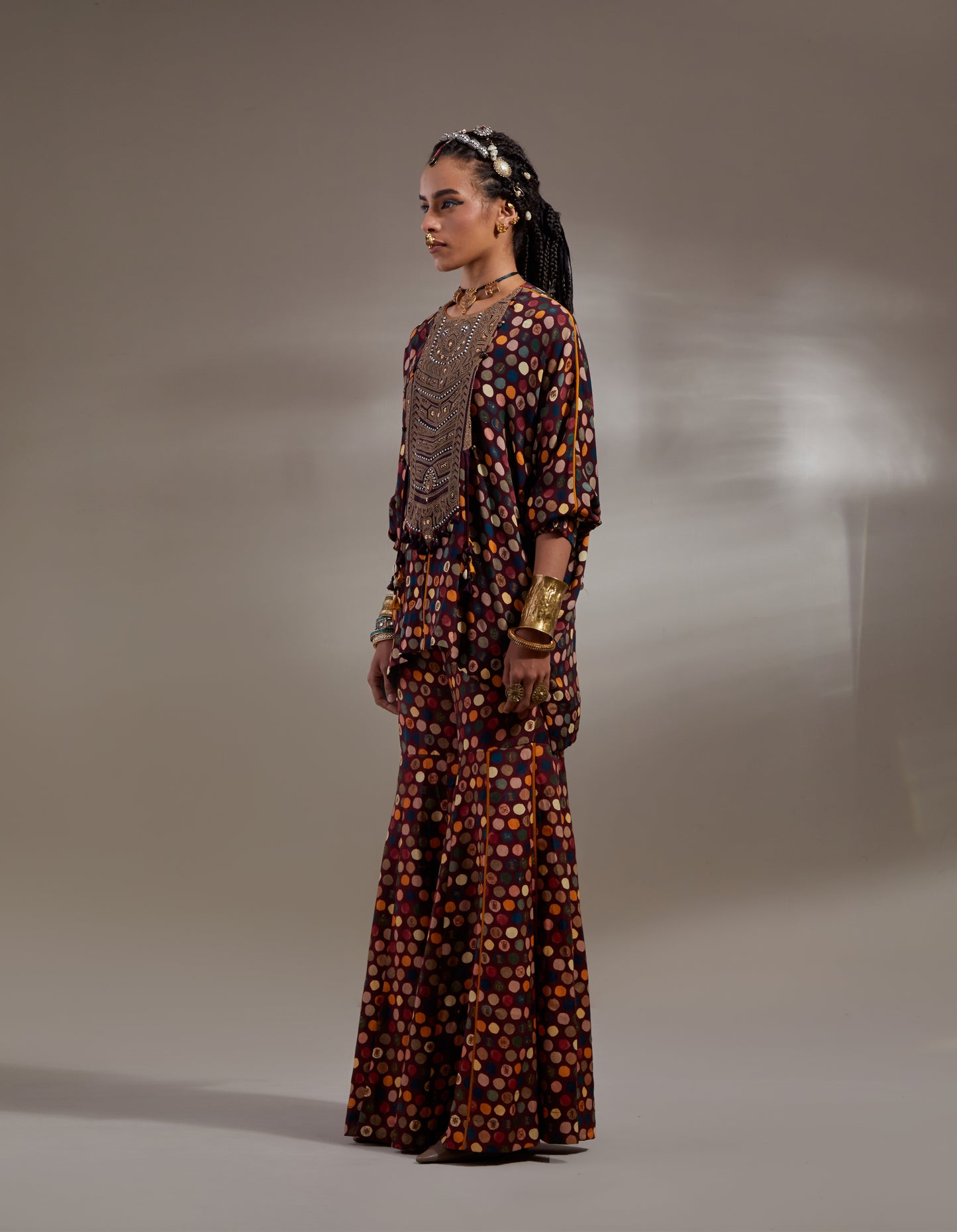 KURU TRAPEZE KURTA SET