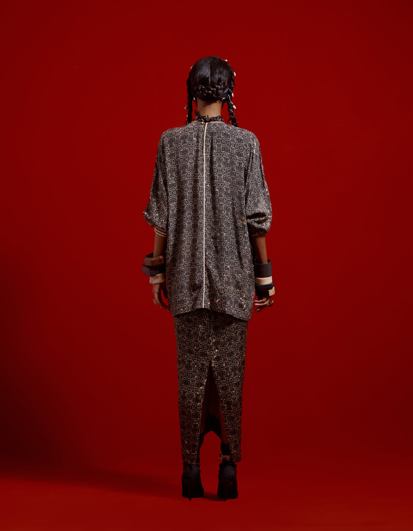 KURU TRAPEZE KURTA SET