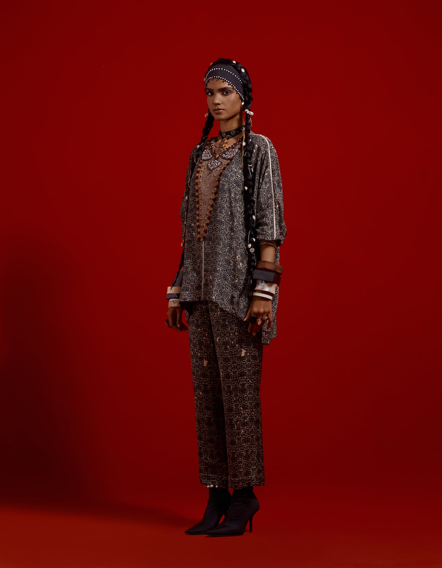 KURU TRAPEZE KURTA SET