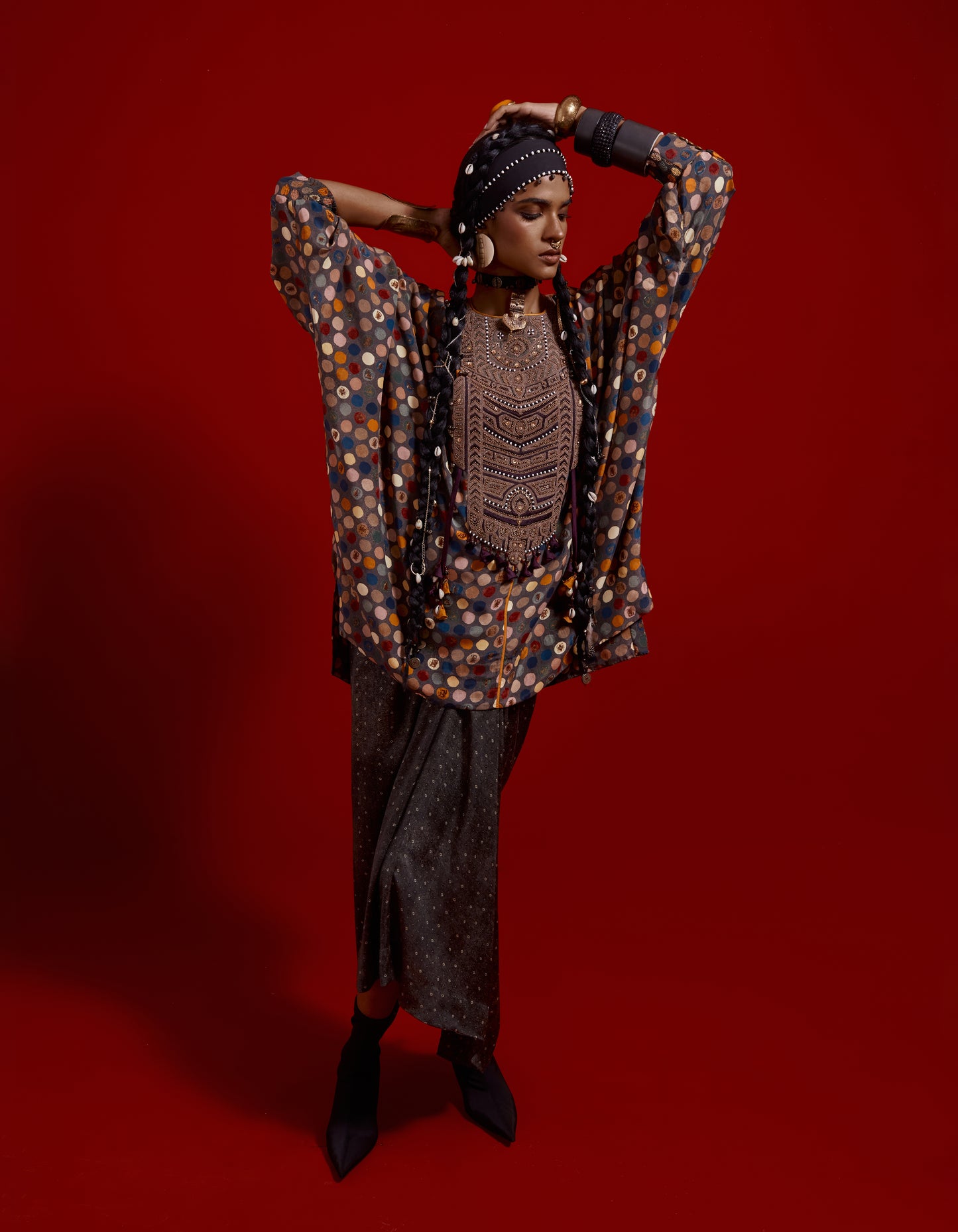 KURU TRAPEZE KURTA SET
