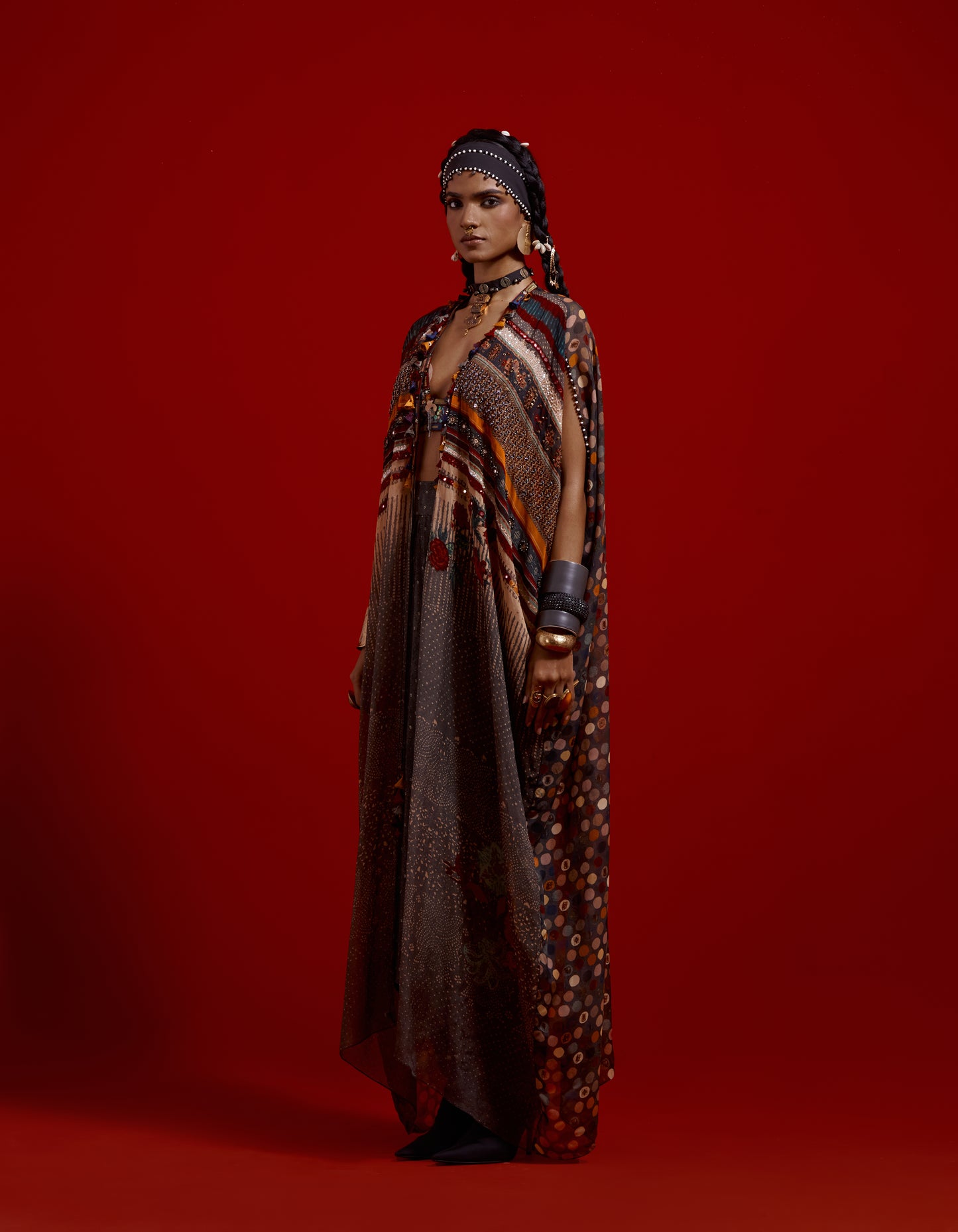 RITU KAFTAAN DUPATTA JACKET SET