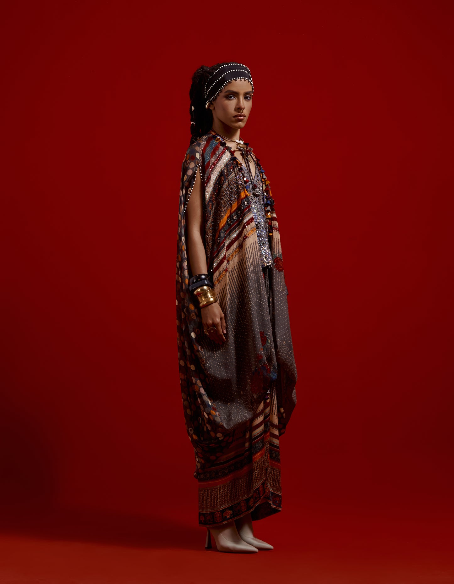 RITU KAFTAAN DUPATTA JACKET SET