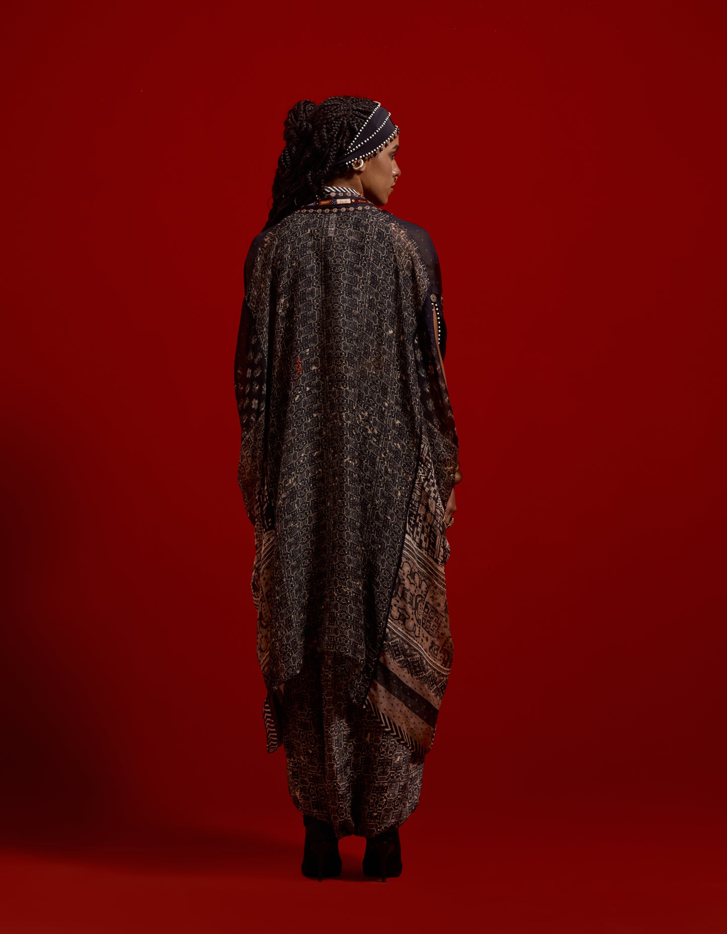 RITU KAFTAAN MIDI JACKET SET