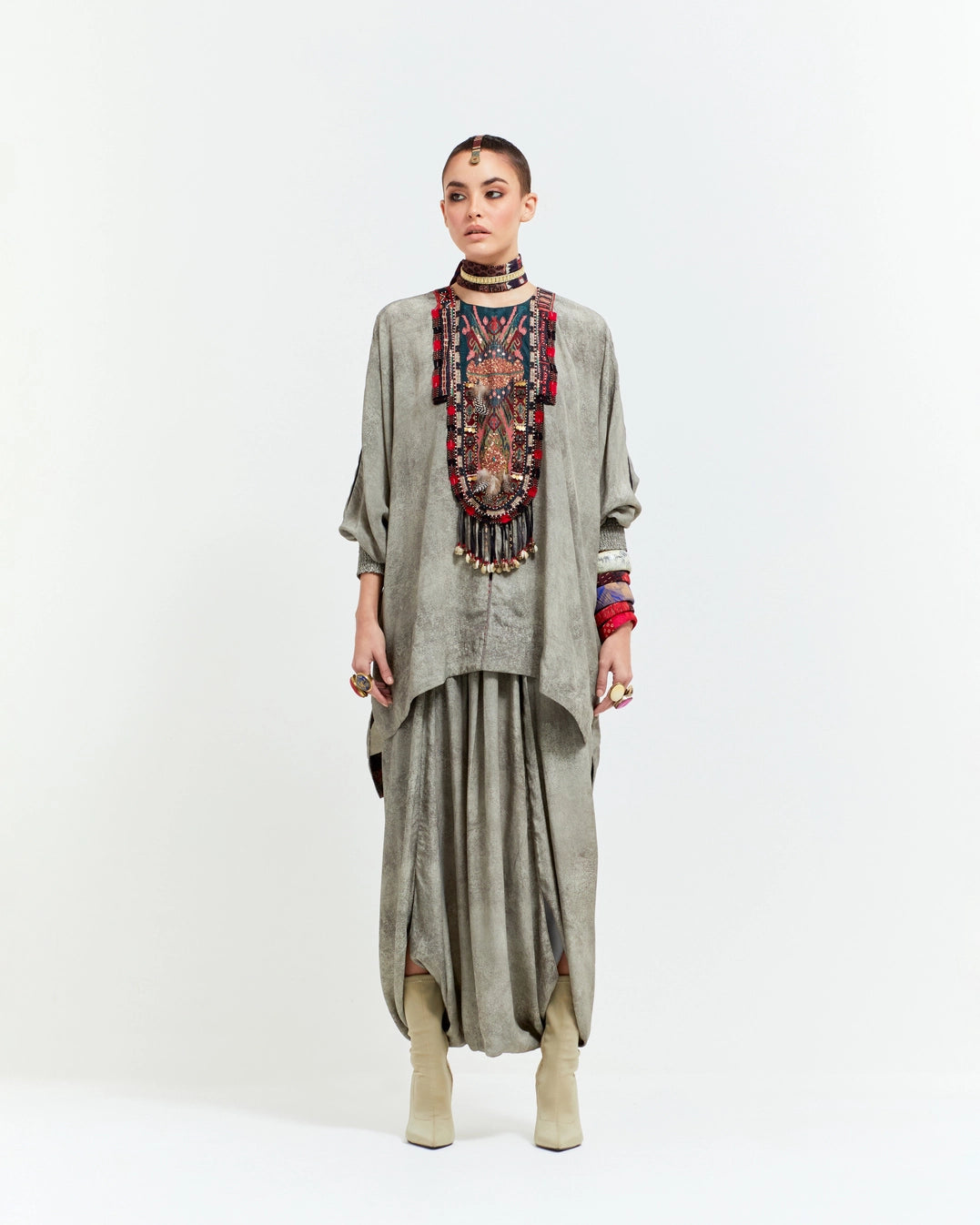 KURU TRAPEZE KURTI SET