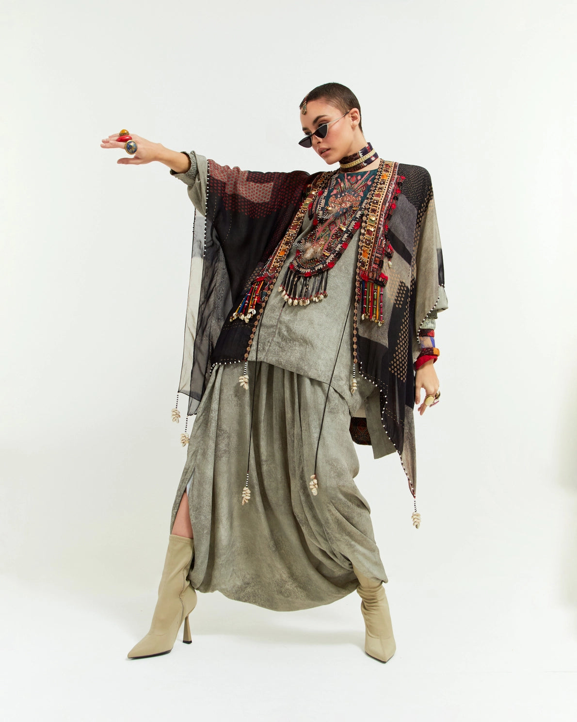 VENI DUPATTA JACKET SET