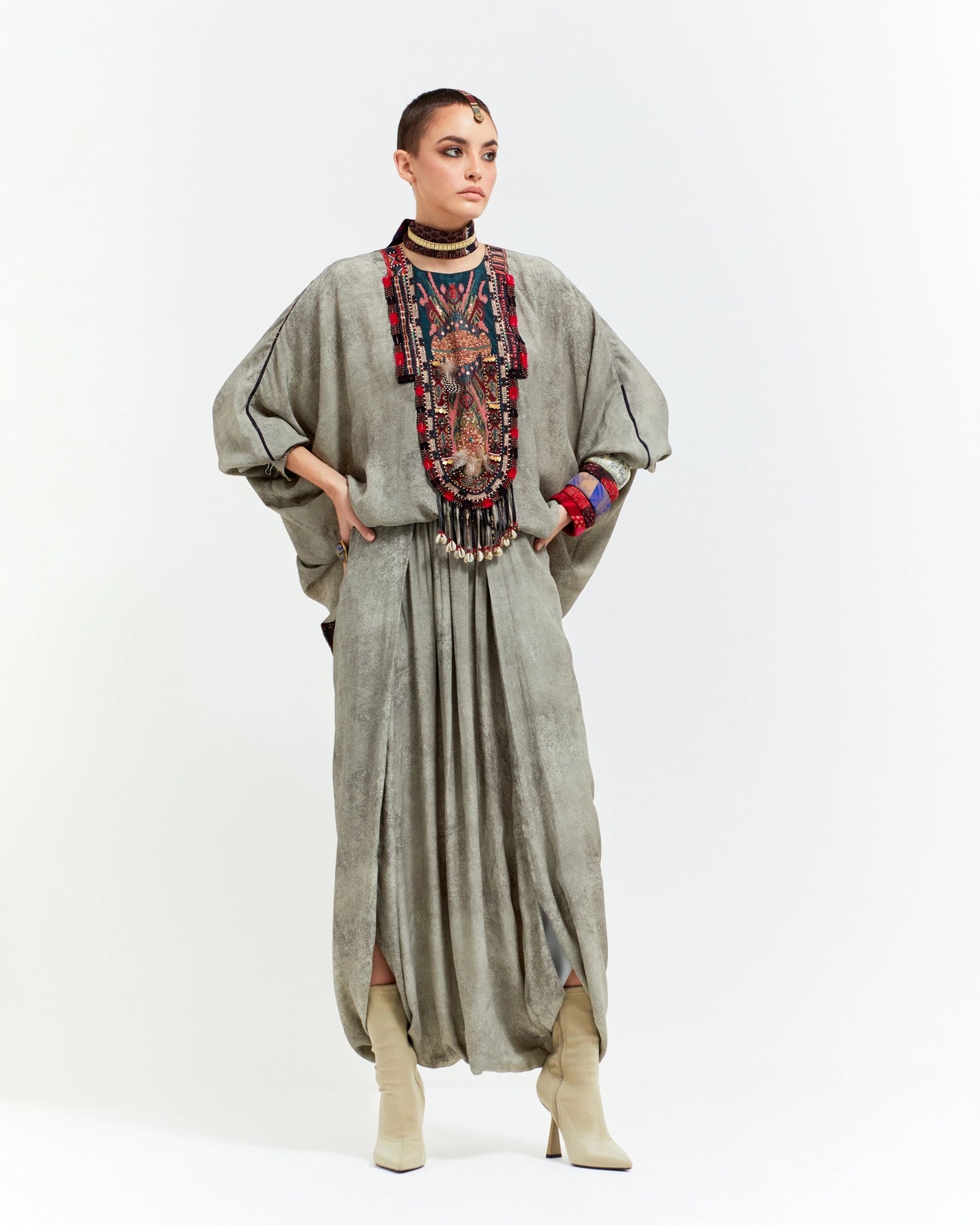 KURU TRAPEZE KURTI SET