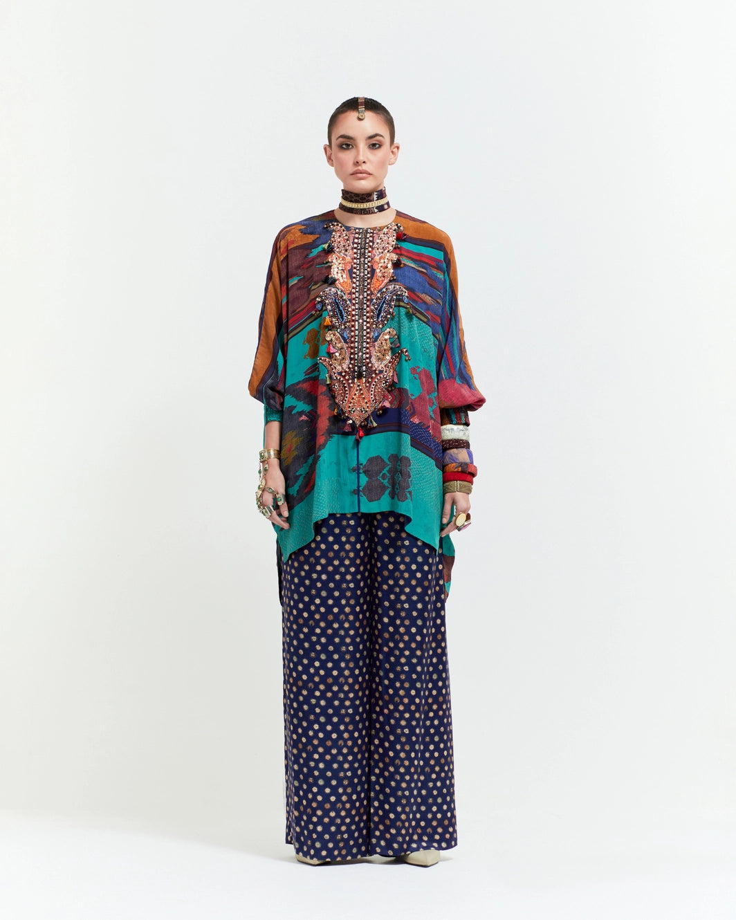 KURU TRAPEZE KURTI SET