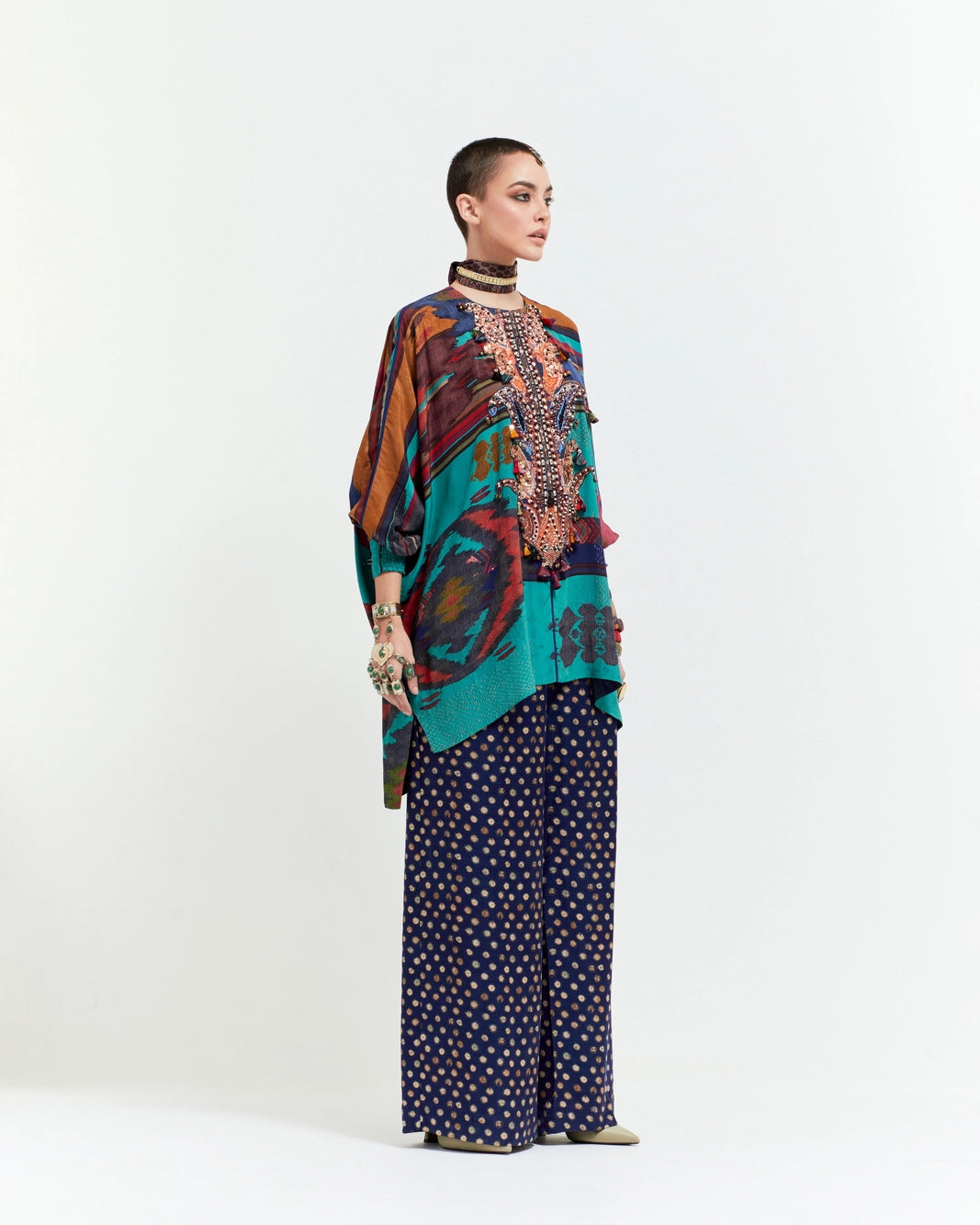 KURU TRAPEZE KURTI SET