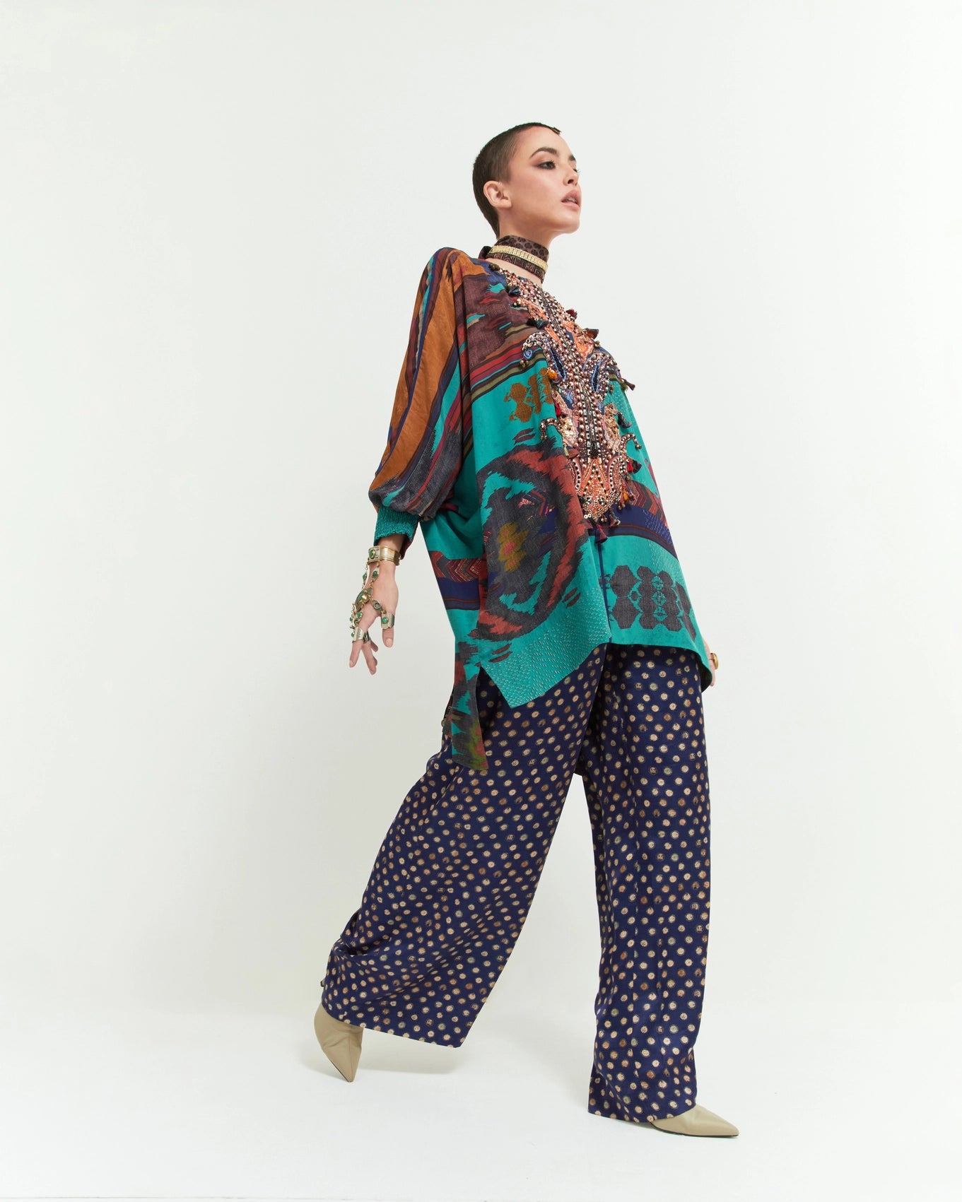 KURU TRAPEZE KURTI SET