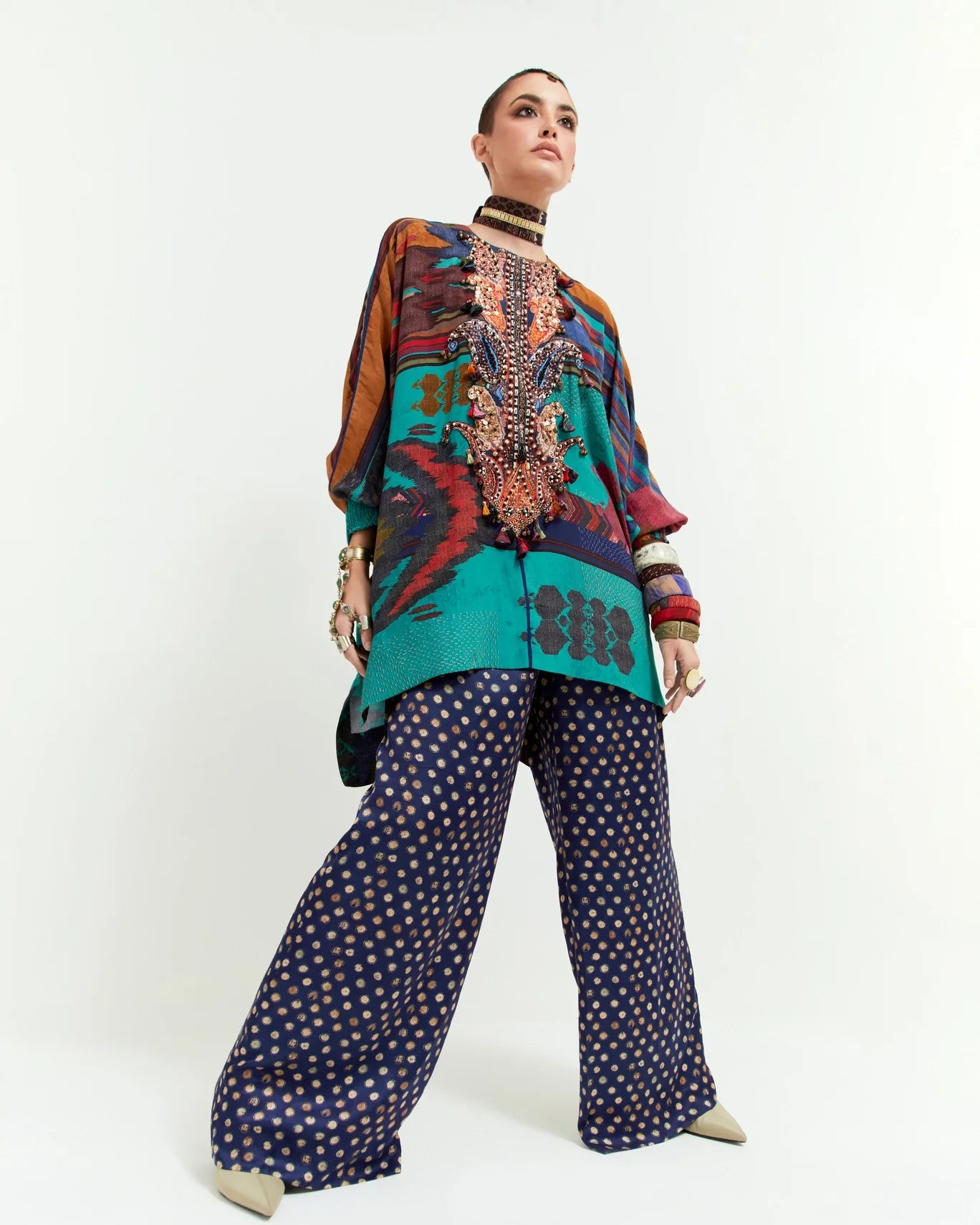 KURU TRAPEZE KURTI SET