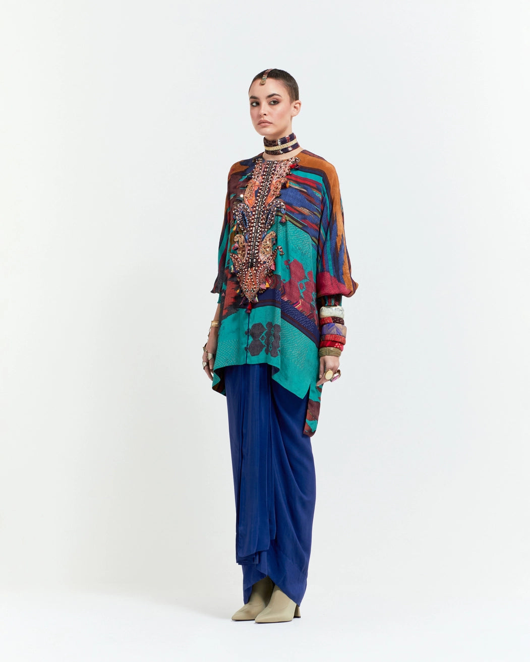 KURU TRAPEZE KURTI SET