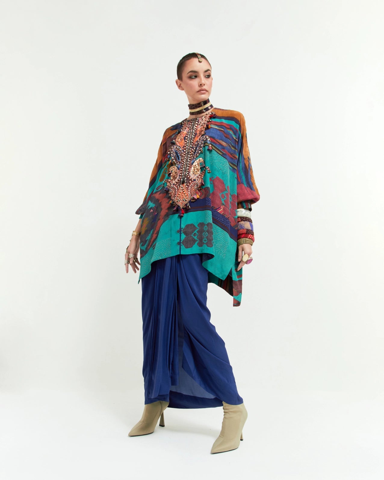 KURU TRAPEZE KURTI SET