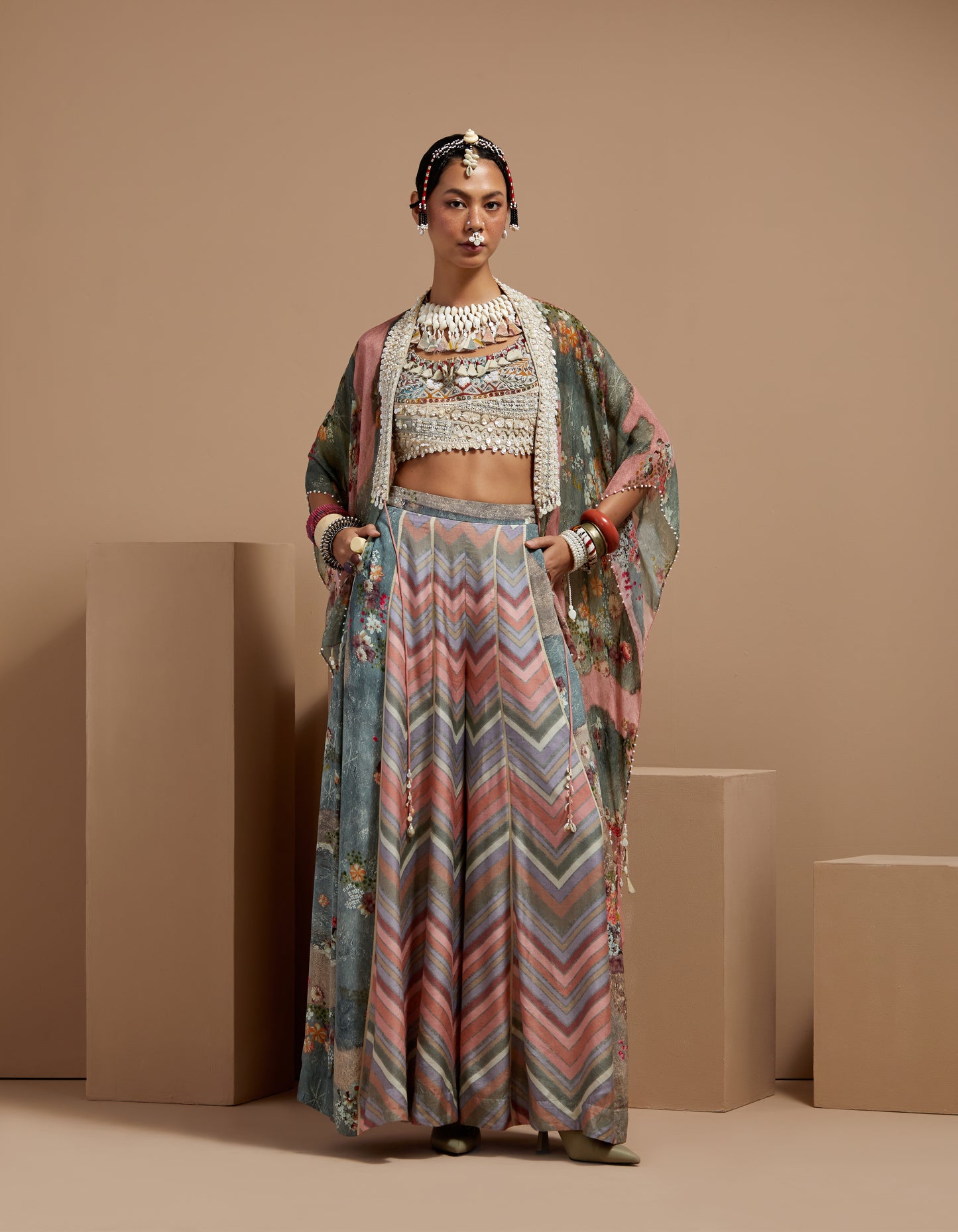 VENI DUPATTA JACKET SET