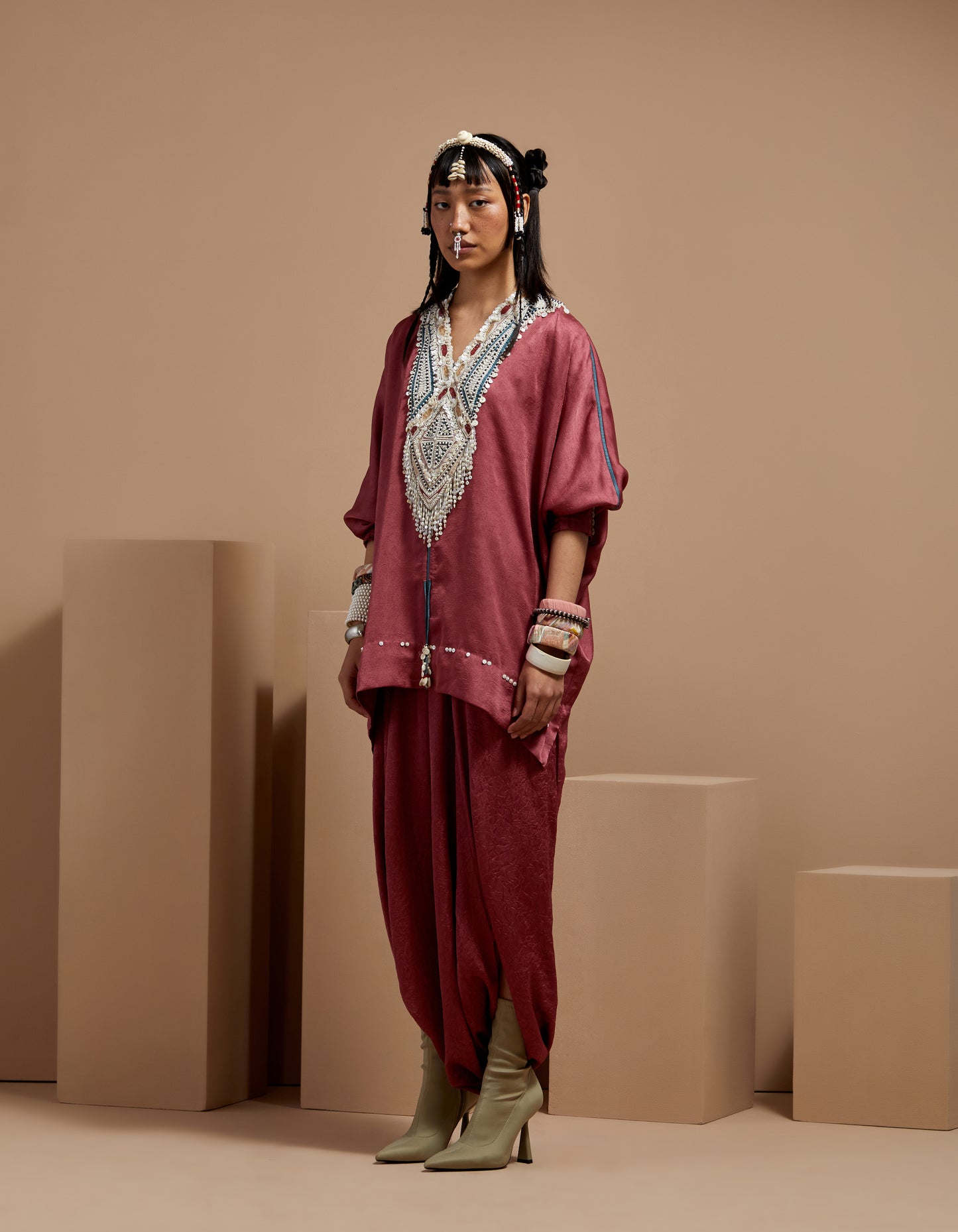 KURU TRAPEZE KURTA SET