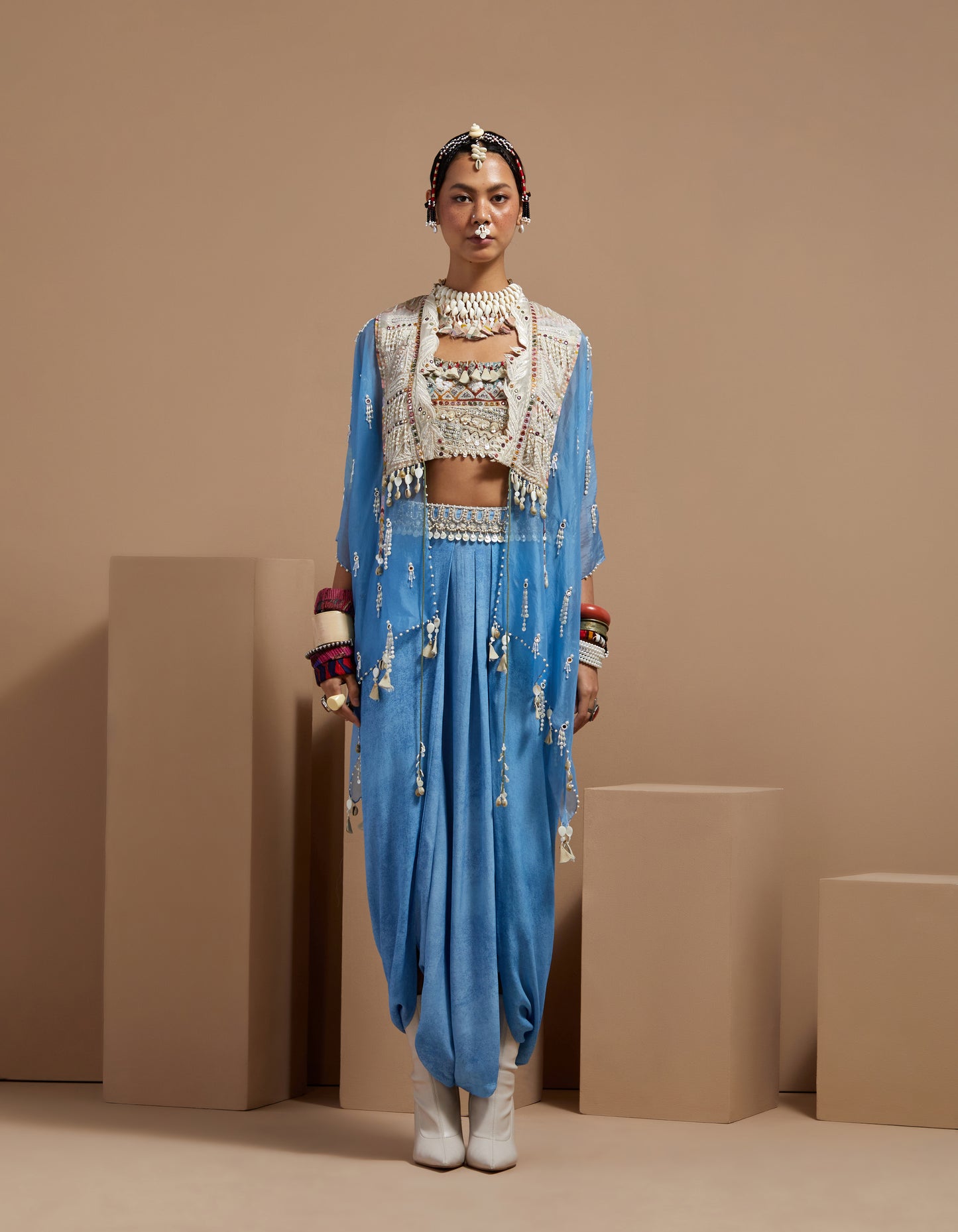 VENI DUPATTA JACKET SET