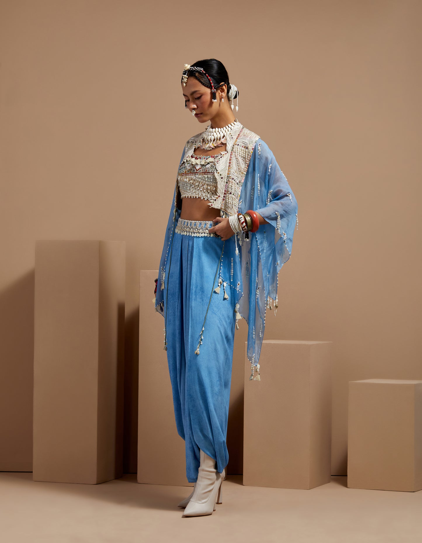 VENI DUPATTA JACKET SET