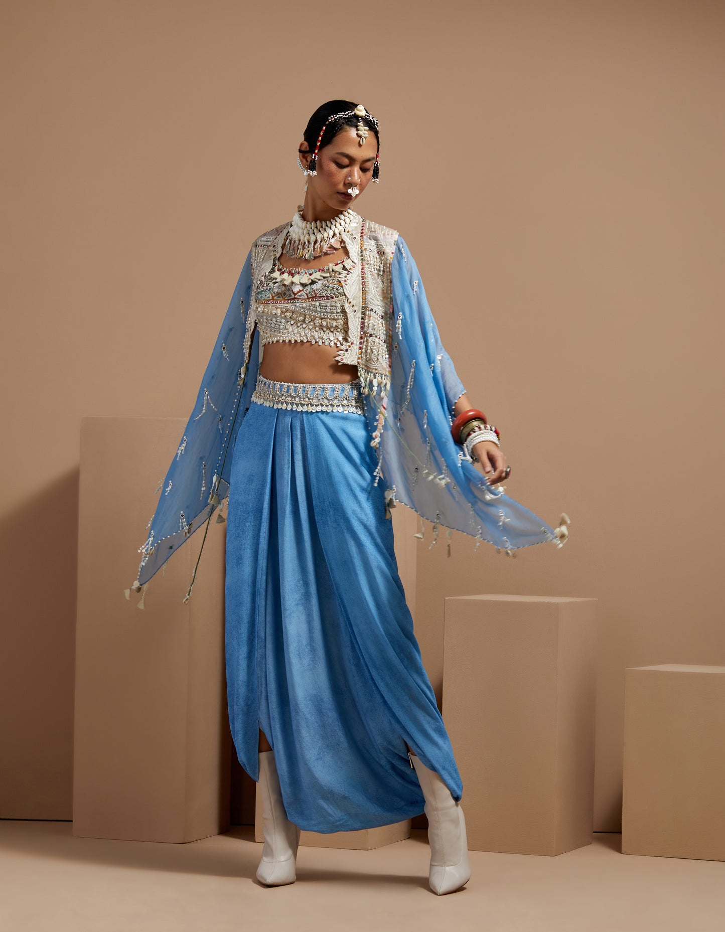 VENI DUPATTA JACKET SET