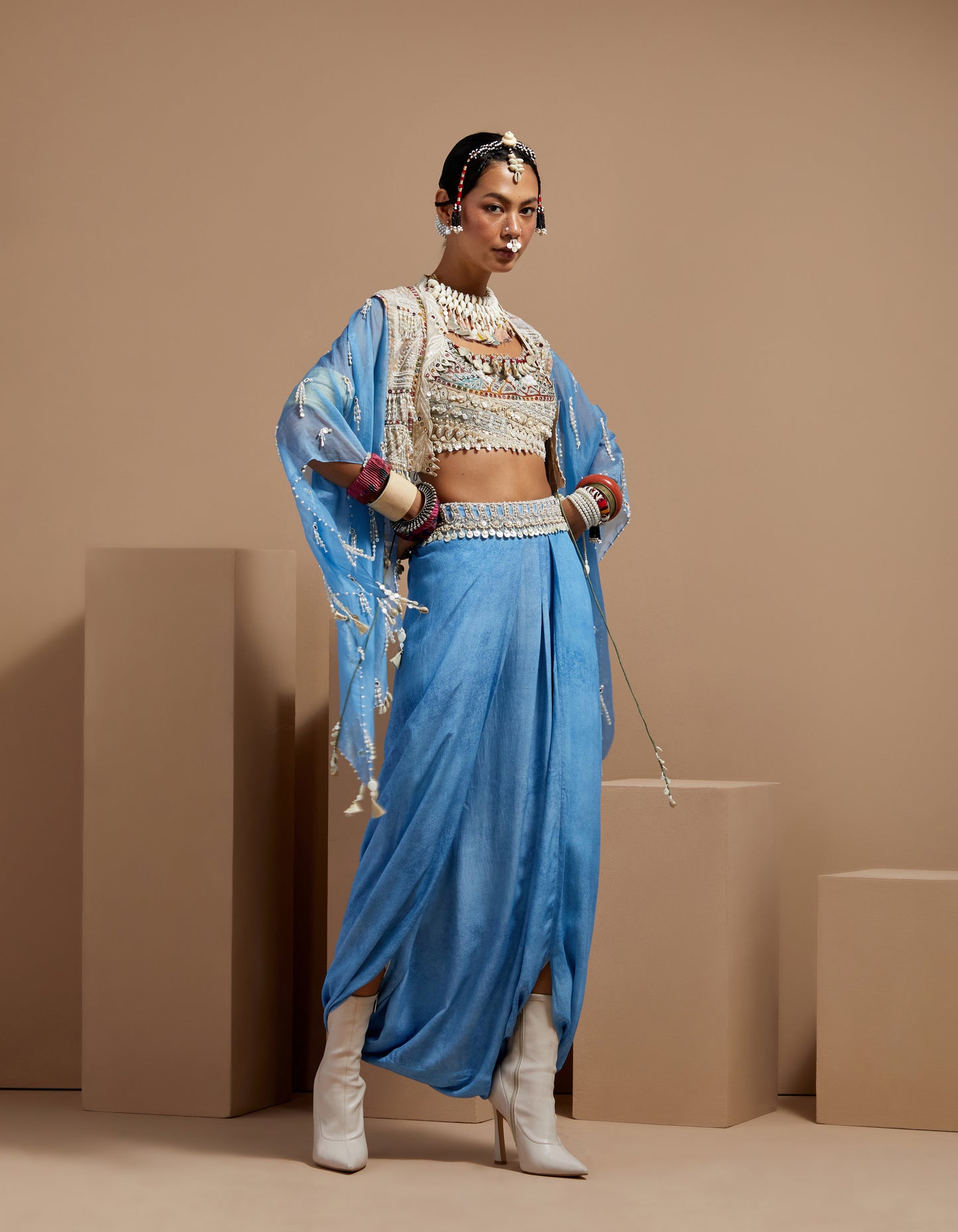 VENI DUPATTA JACKET SET