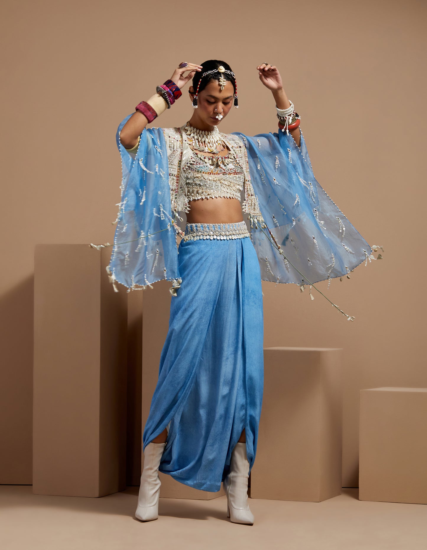 VENI DUPATTA JACKET SET