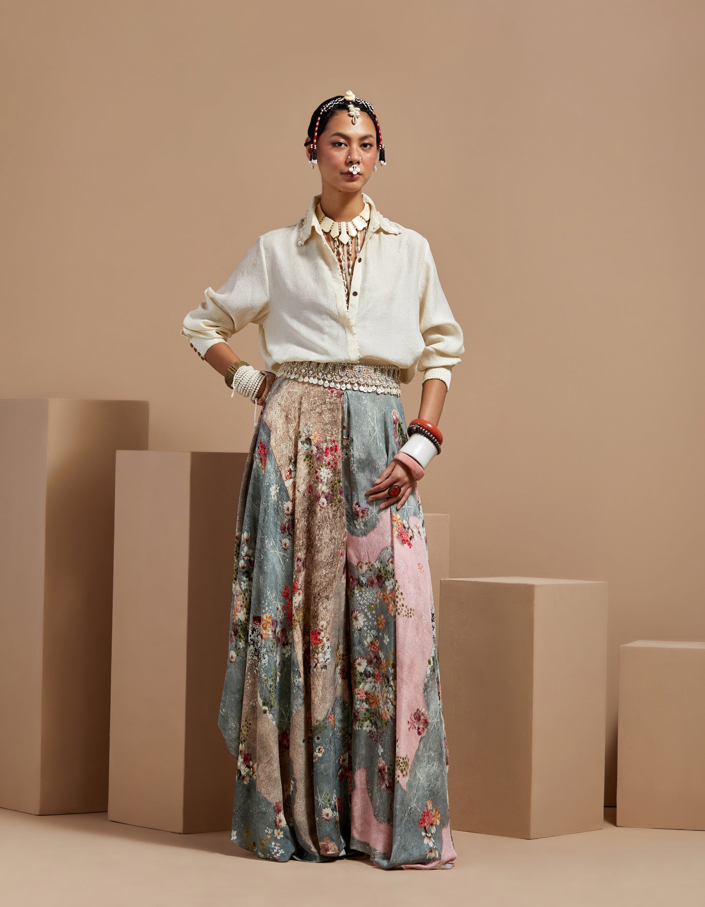 NYLA GILET SET