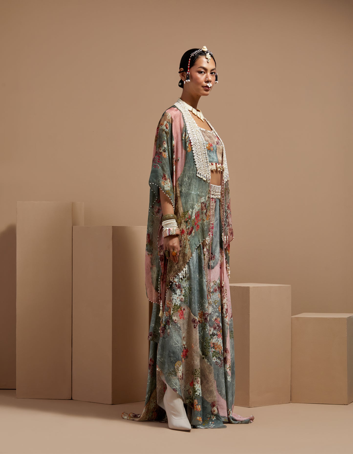 VENI DUPATTA JACKET SET