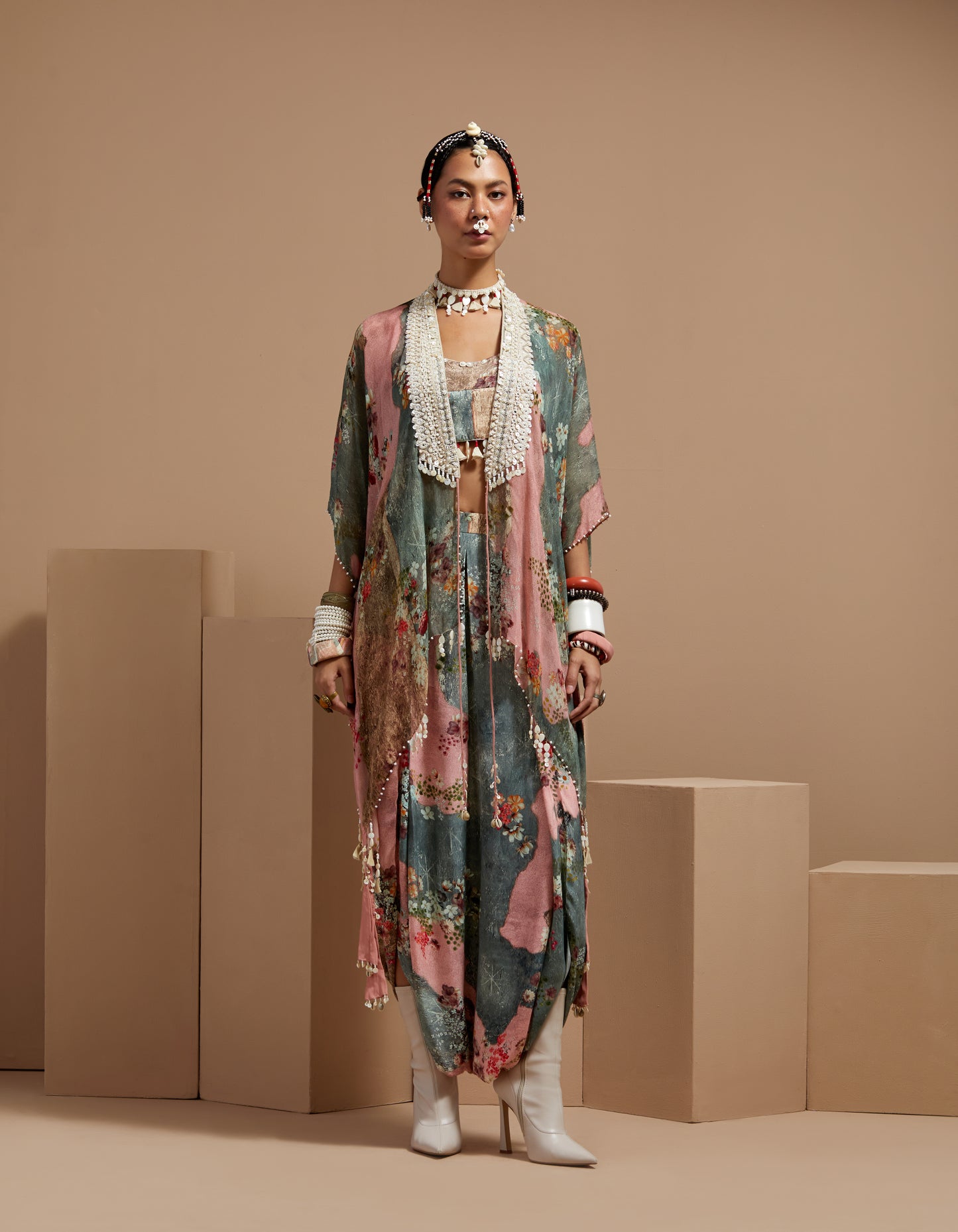 VENI DUPATTA JACKET SET