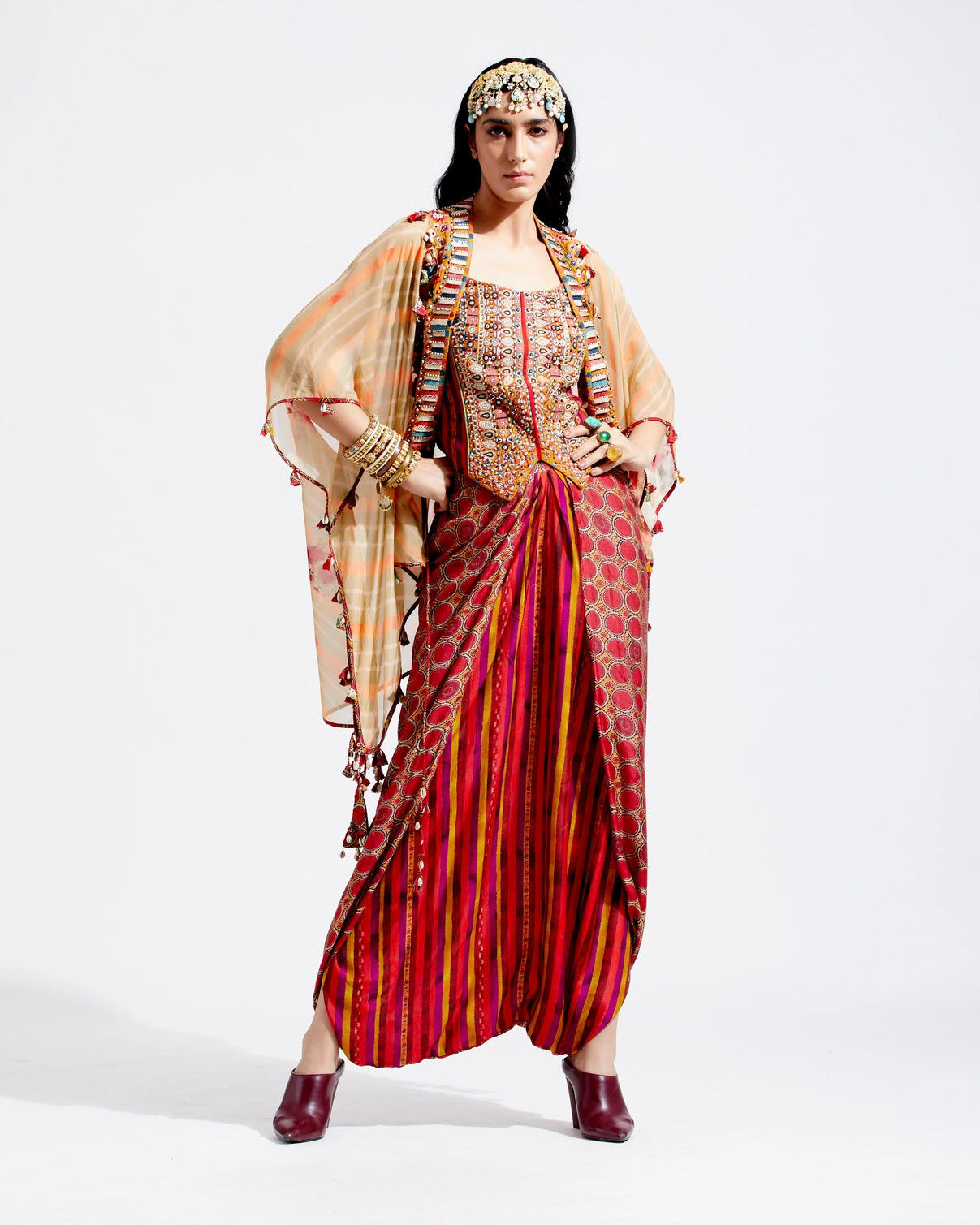 VENI DUPATTA JACKET SET
