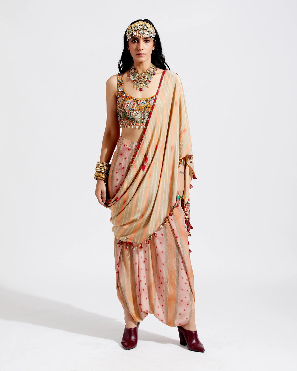 SADHAVI DRAPE SAREE