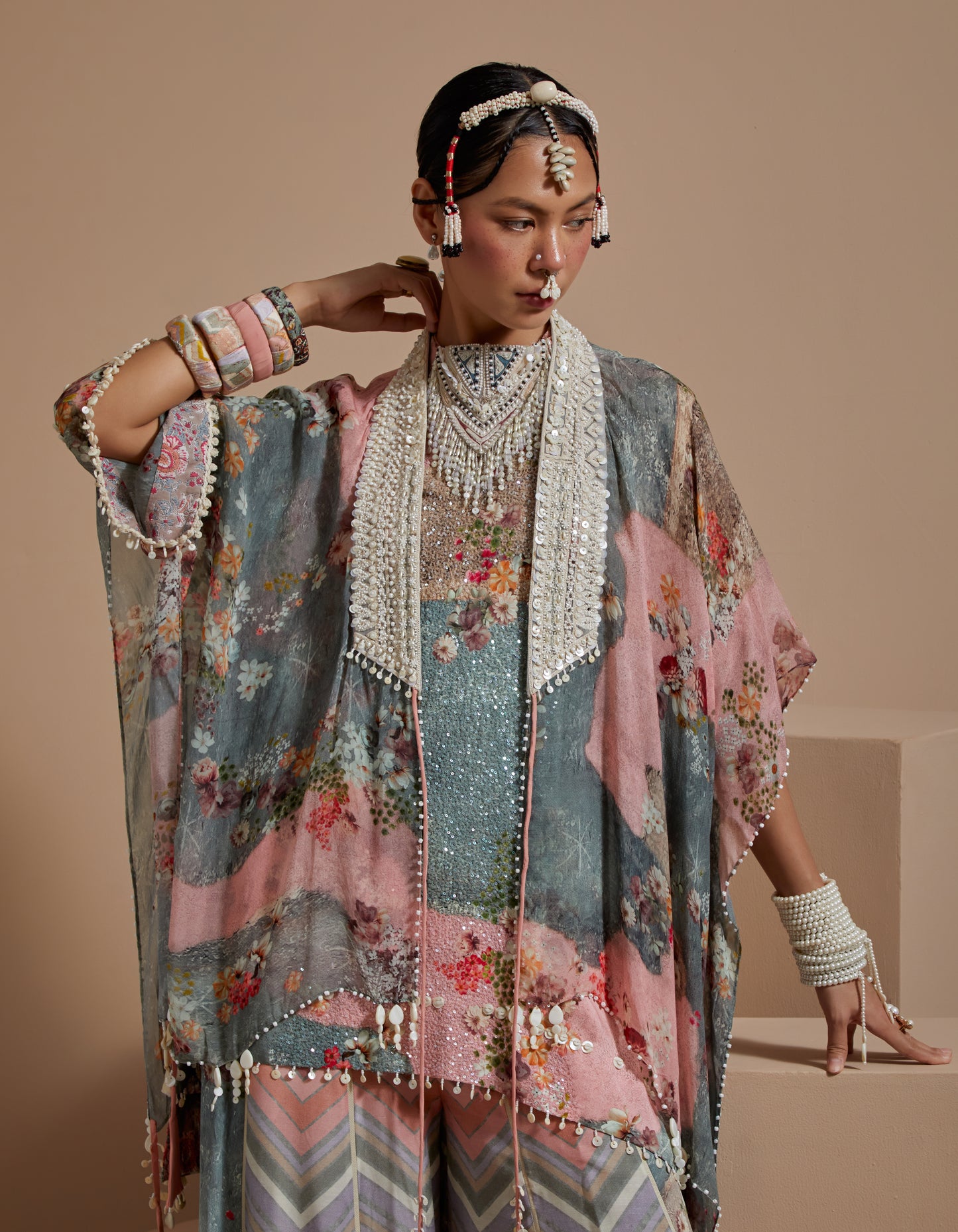 VENI DUPATTA JACKET SET