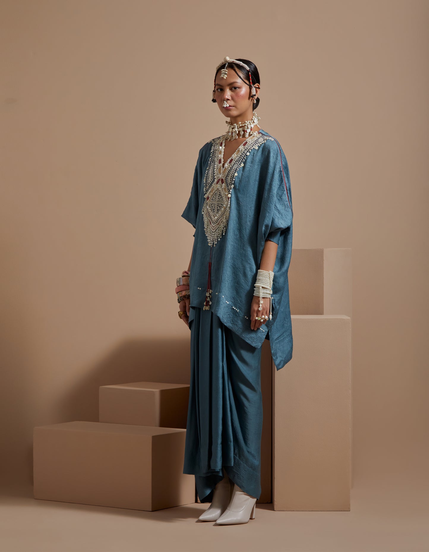 KURU TRAPEZE KURTA SET