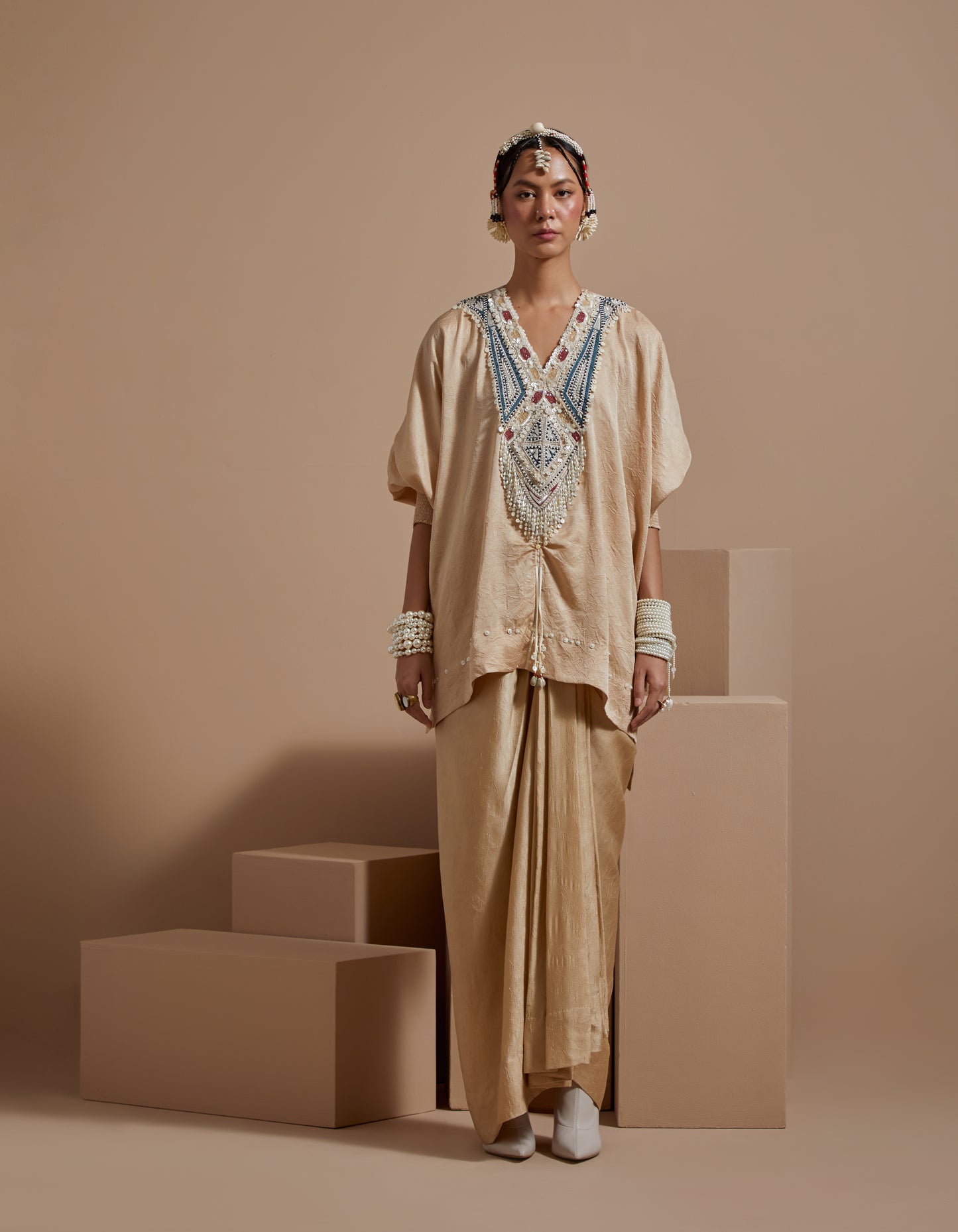 KURU TRAPEZE KURTA SET