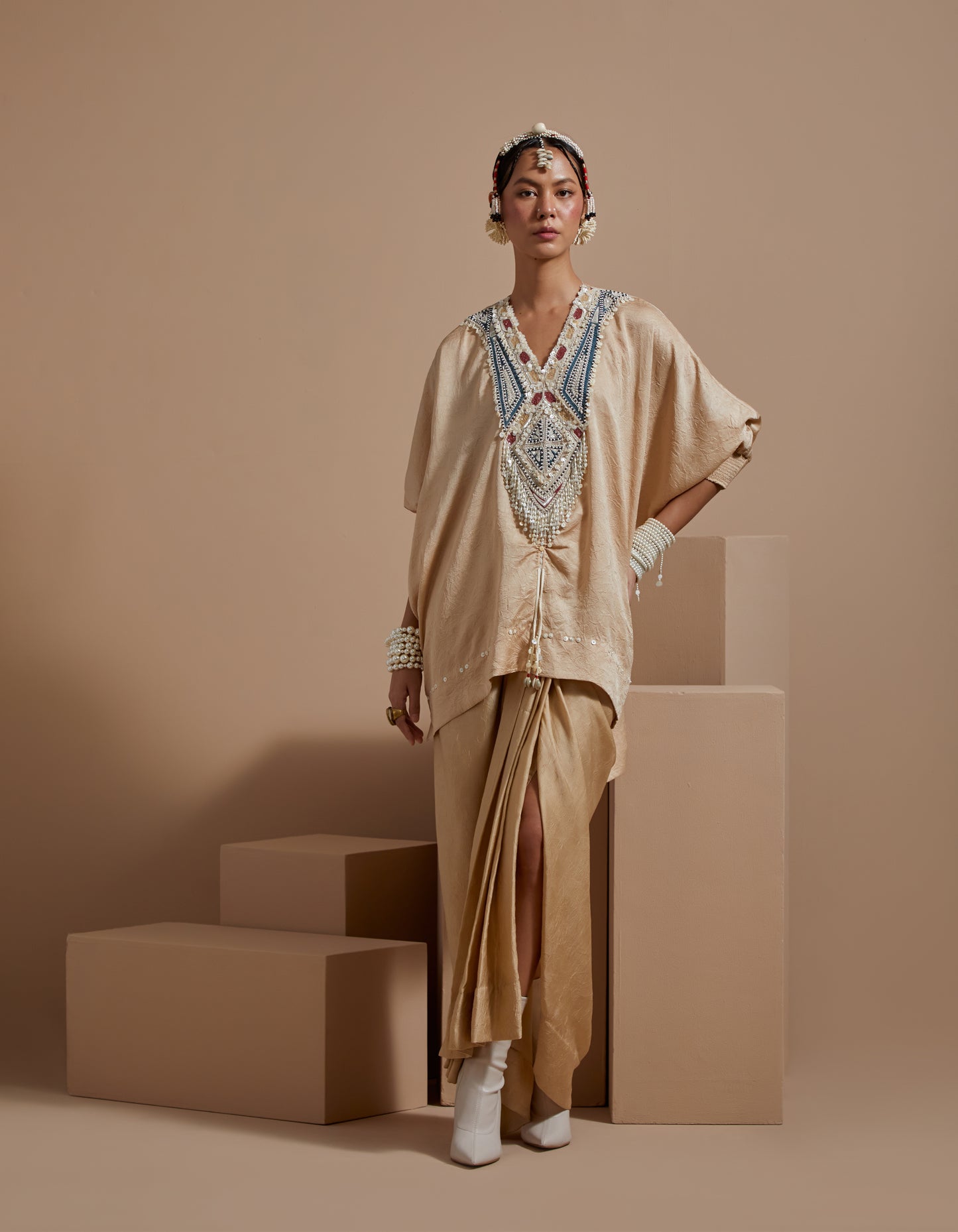 KURU TRAPEZE KURTA SET