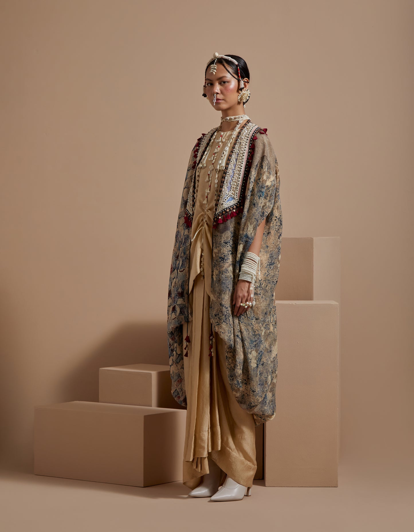 RITU KAFTAN DUPATTA JACKET SET