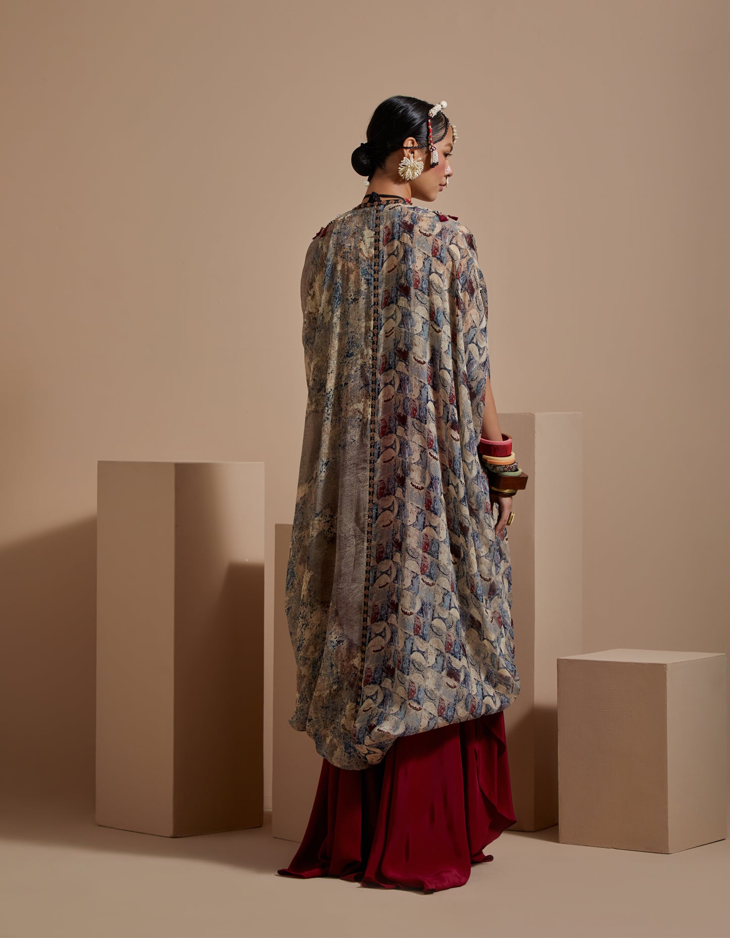 RITU KAFTAN DUPATTA JACKET SET