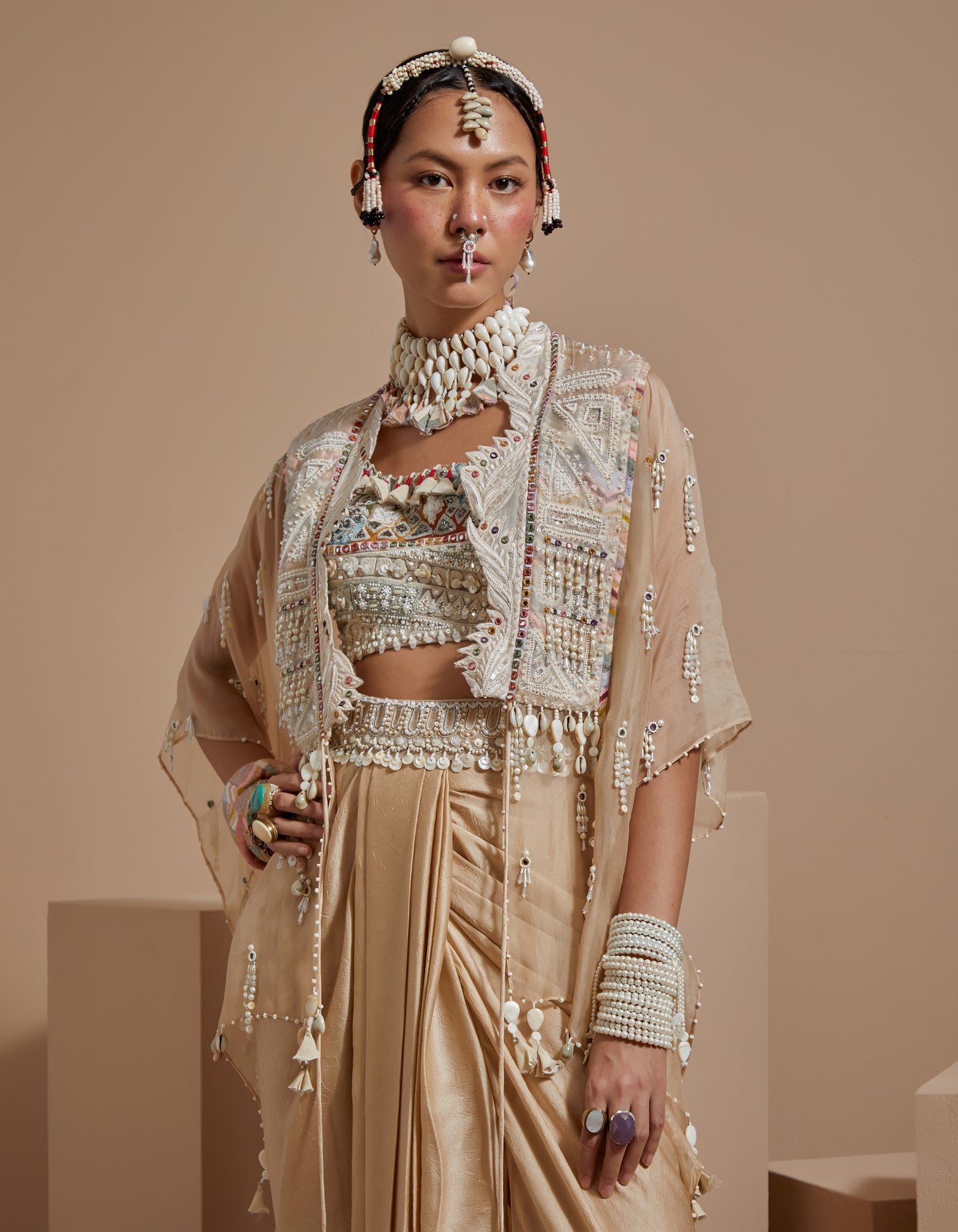 VENI DUPATTA JACKET SET