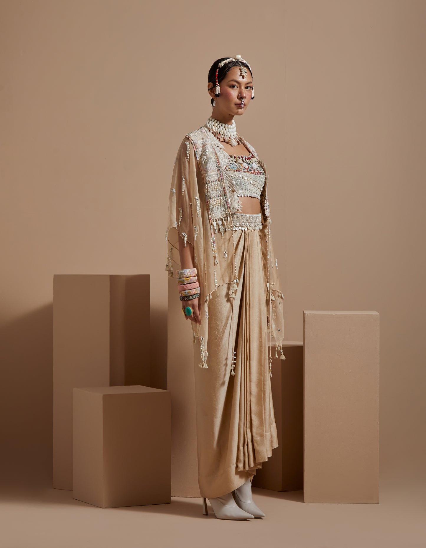 VENI DUPATTA JACKET SET