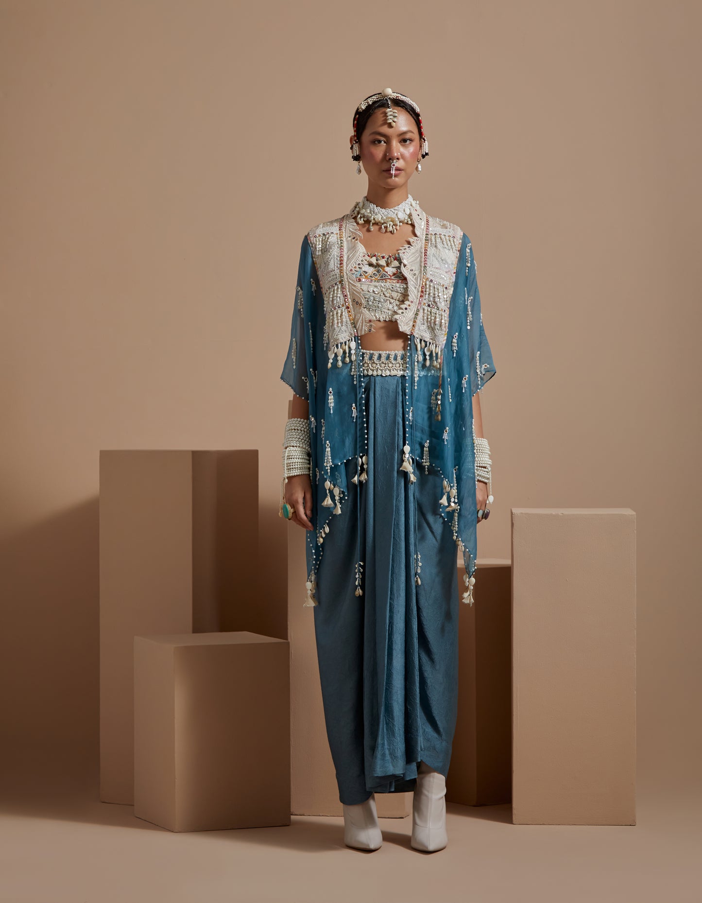 VENI DUPATTA JACKET SET
