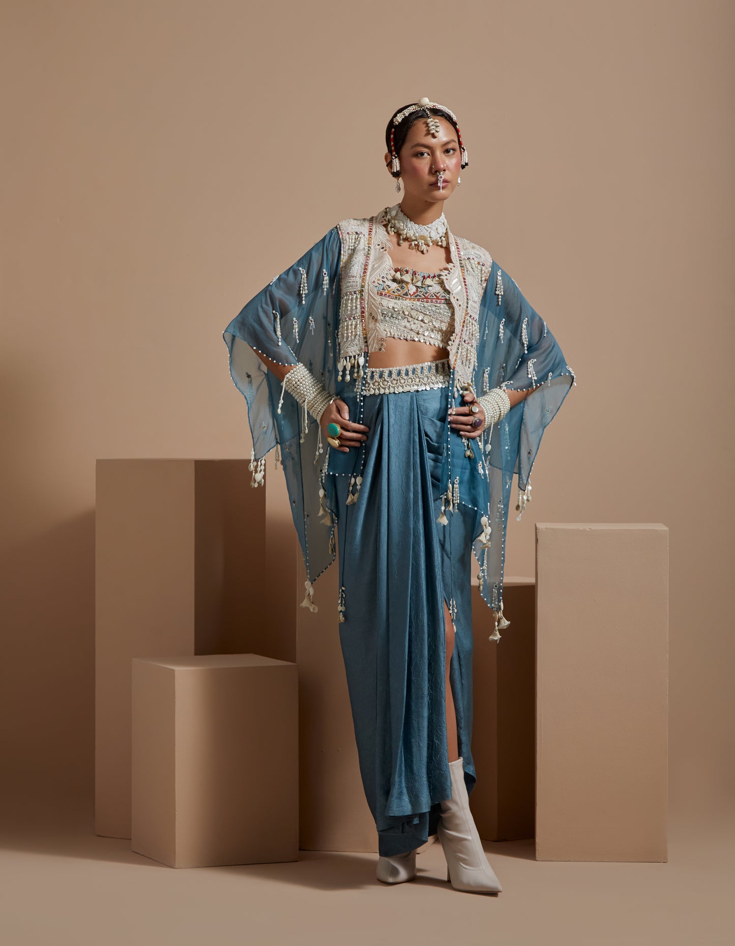 VENI DUPATTA JACKET SET