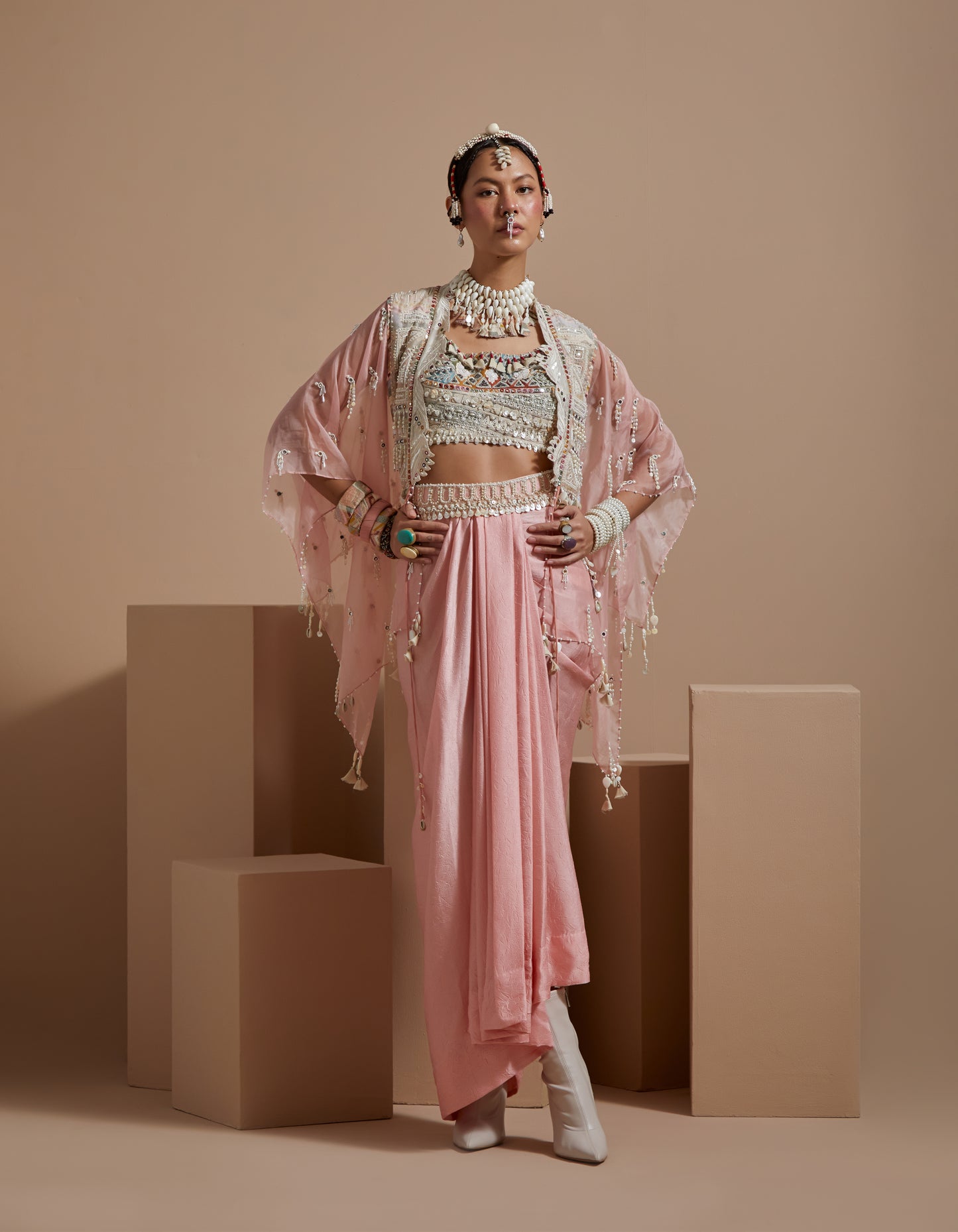 VENI DUPATTA JACKET SET