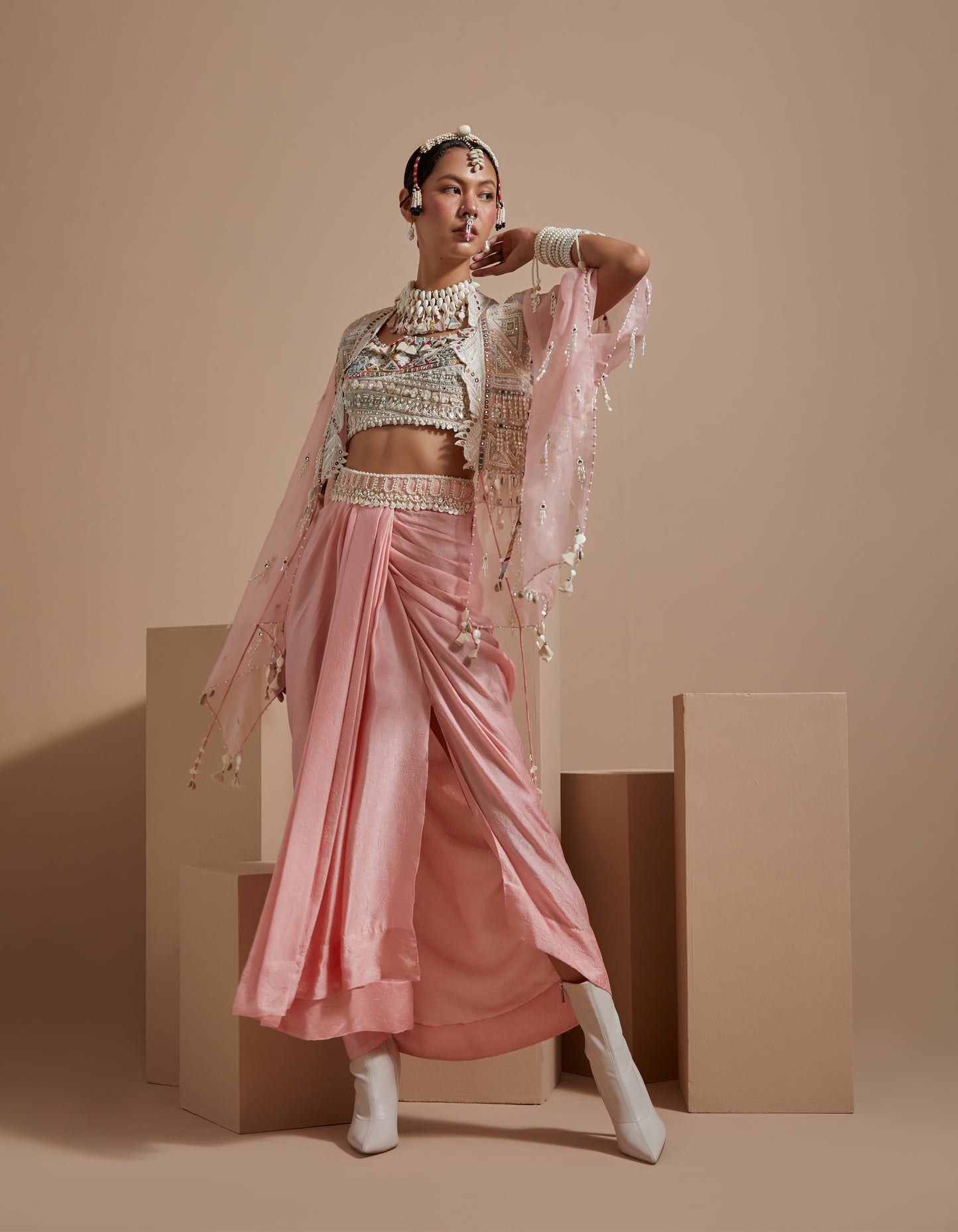 VENI DUPATTA JACKET SET