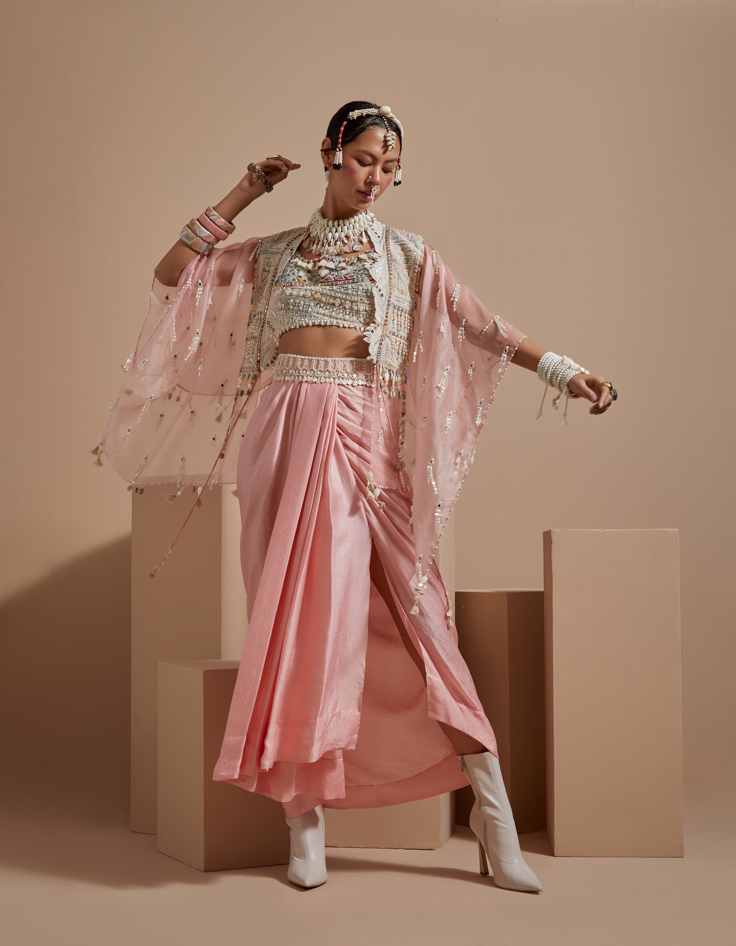 VENI DUPATTA JACKET SET