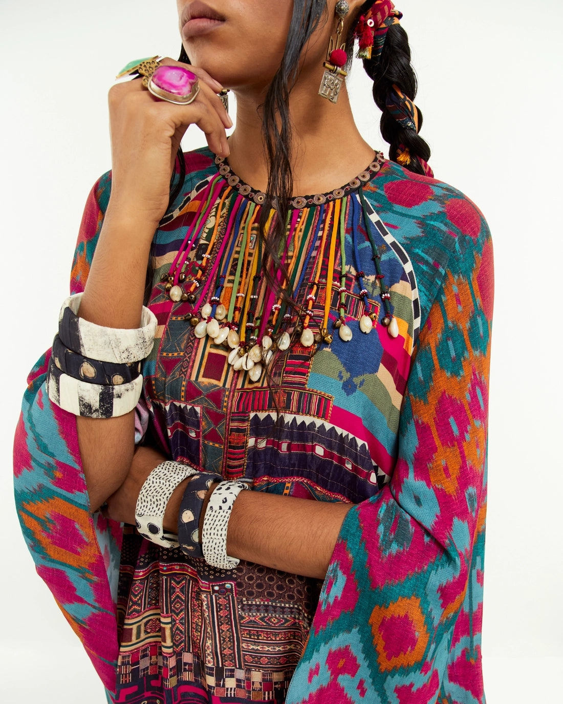 MARIYAM CAPE KURTI SET